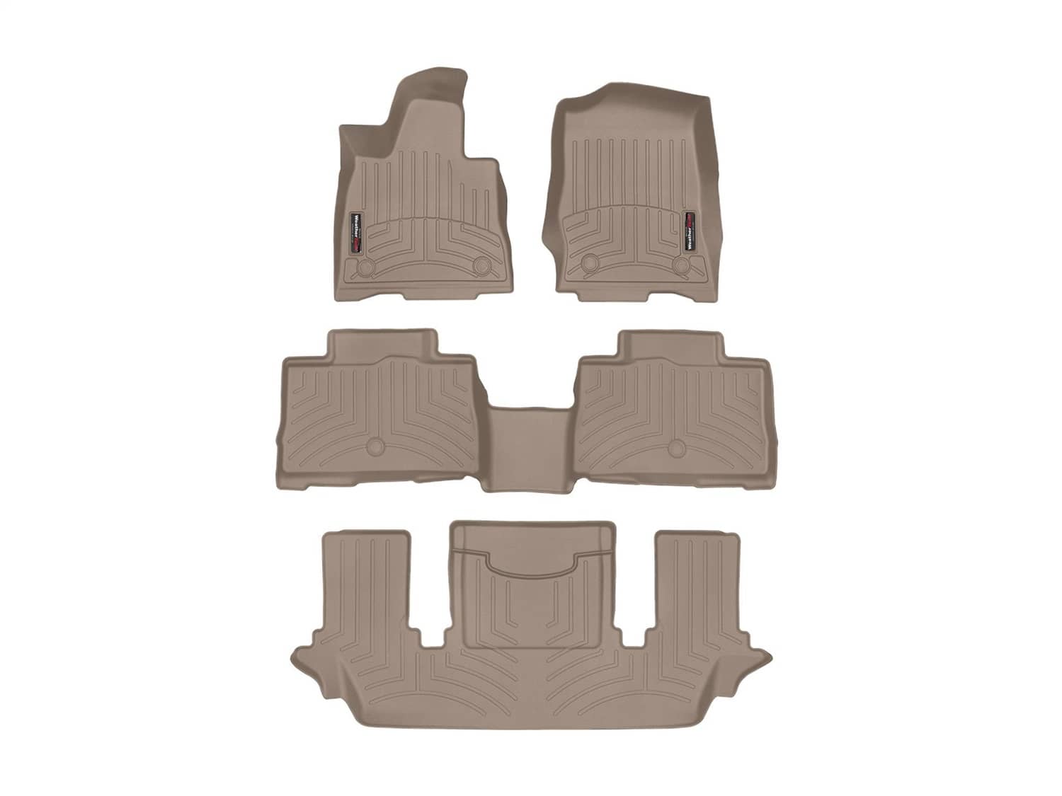 Weathertech - 451576-1-2-3 - Front Rear and Third Row - Floor Mat Set