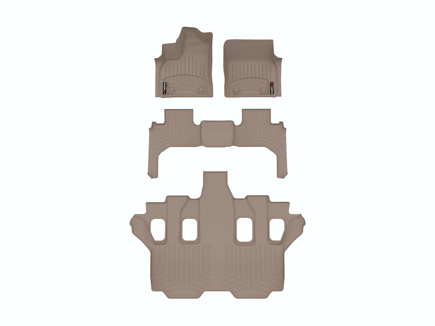 Weathertech - 451713-1-2-3 - Front Rear and Third Row - Floor Mat Set