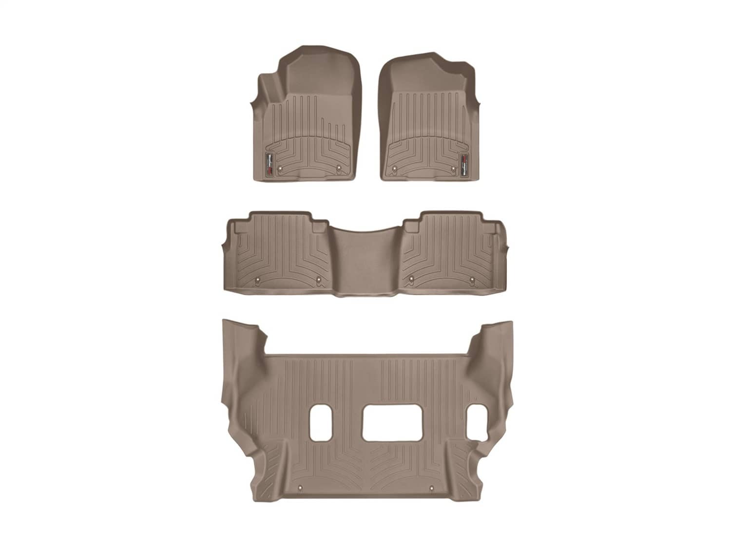 Weathertech - 45336-1-2-459562 - Front Rear and Third Row - Floor Mat Set