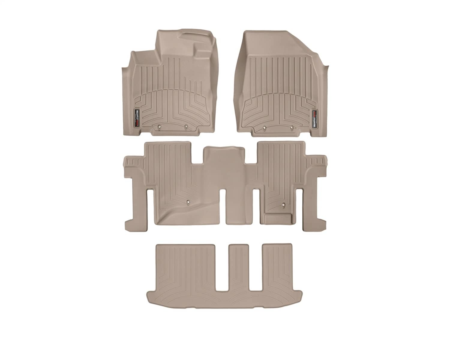 Weathertech - 45445-1-2-3 - Front Rear and Third Row - Floor Mat Set