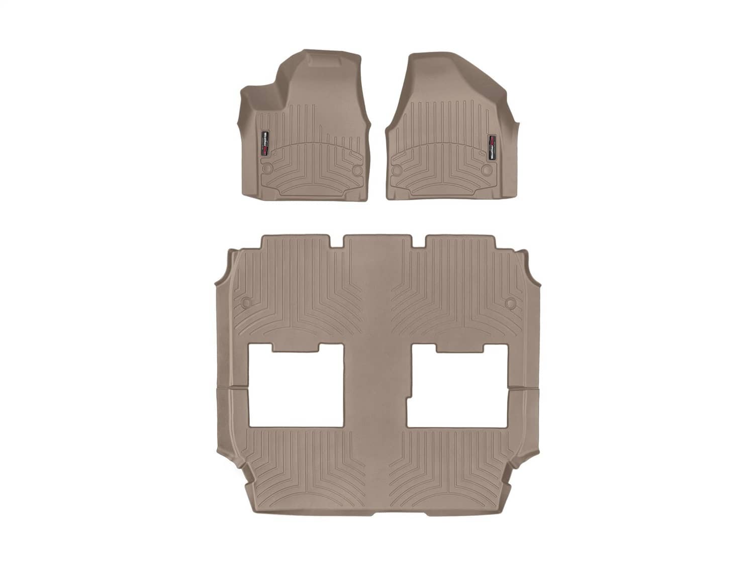 Weathertech - 45945-1-3 - Front Rear and Third Row - Floor Mat Set