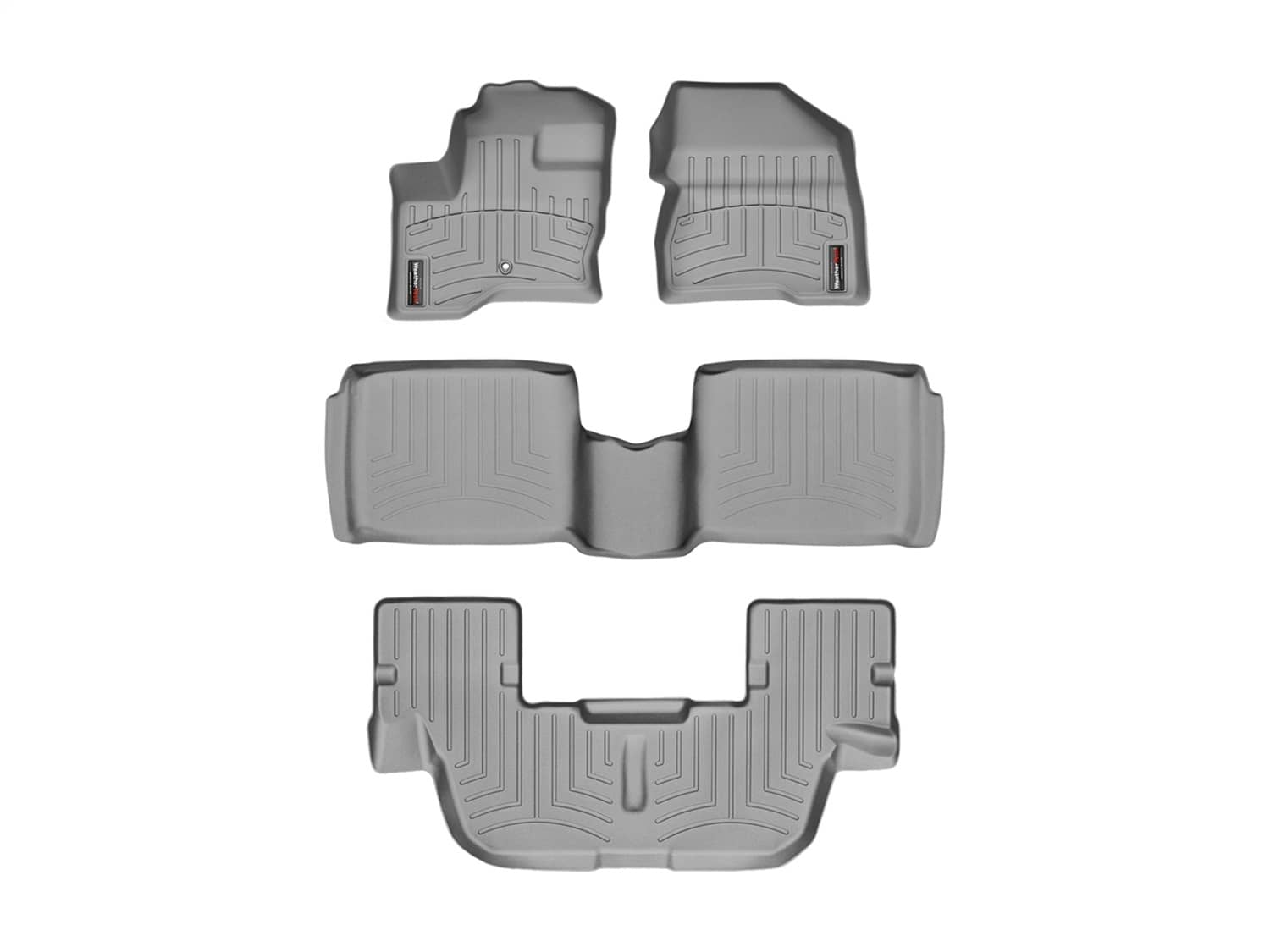 Weathertech - 462081-466502-463593 - Front Rear and Third Row - Floor Mat Set