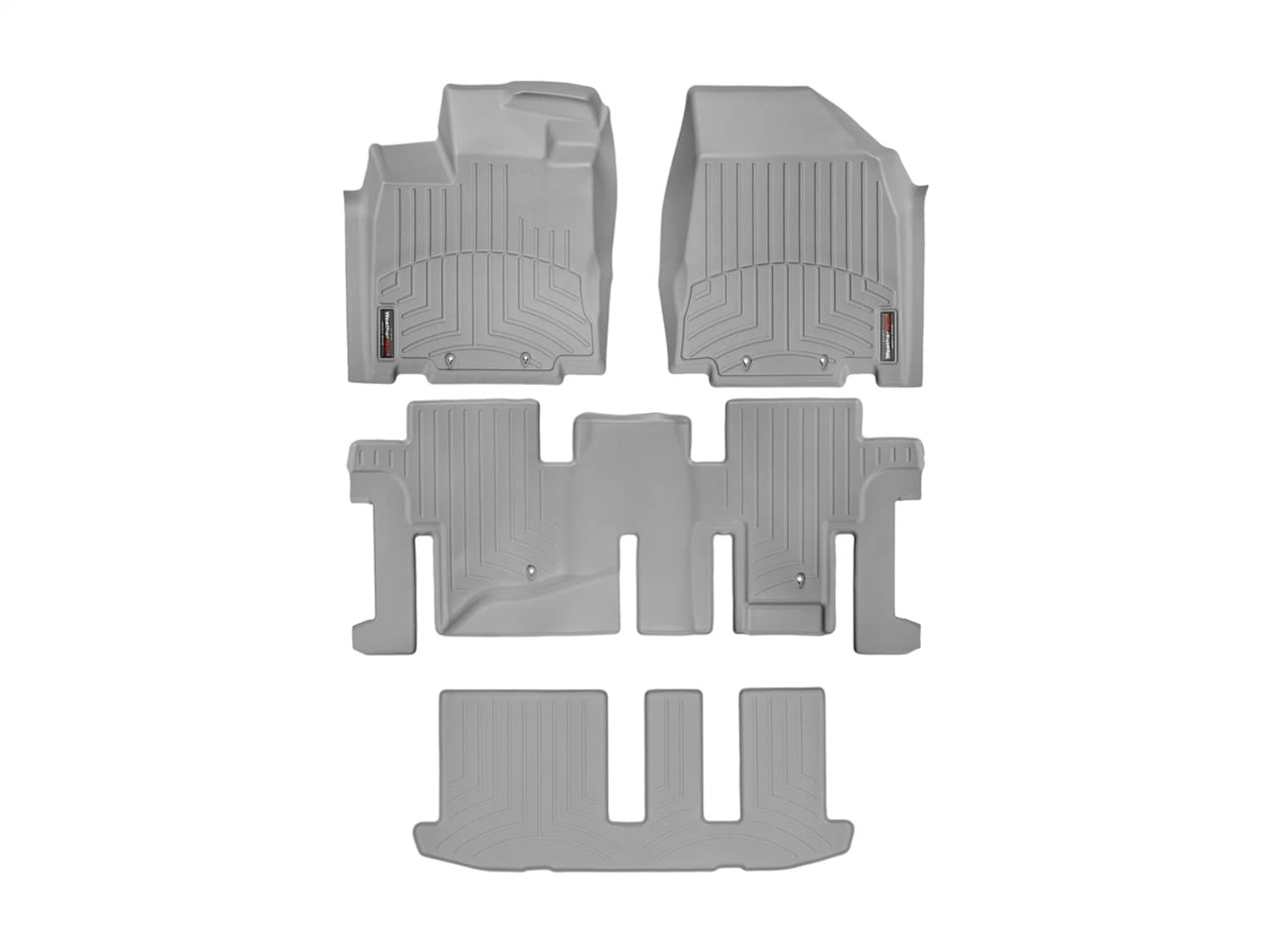 Weathertech - 46445-1-2-3 - Front Rear and Third Row - Floor Mat Set