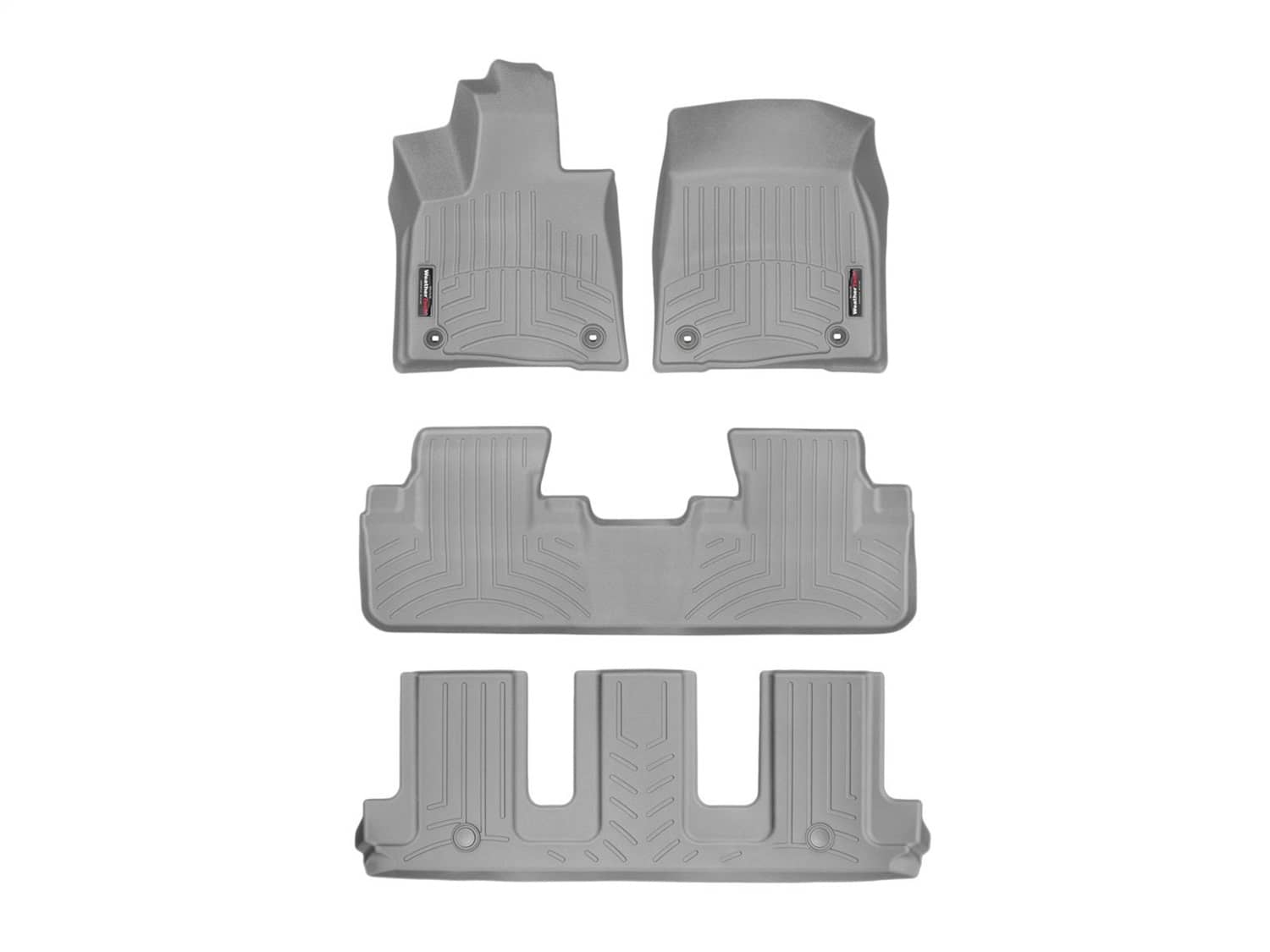 Weathertech - 46886-1-2-3 - Front Rear and Third Row - Floor Mat Set