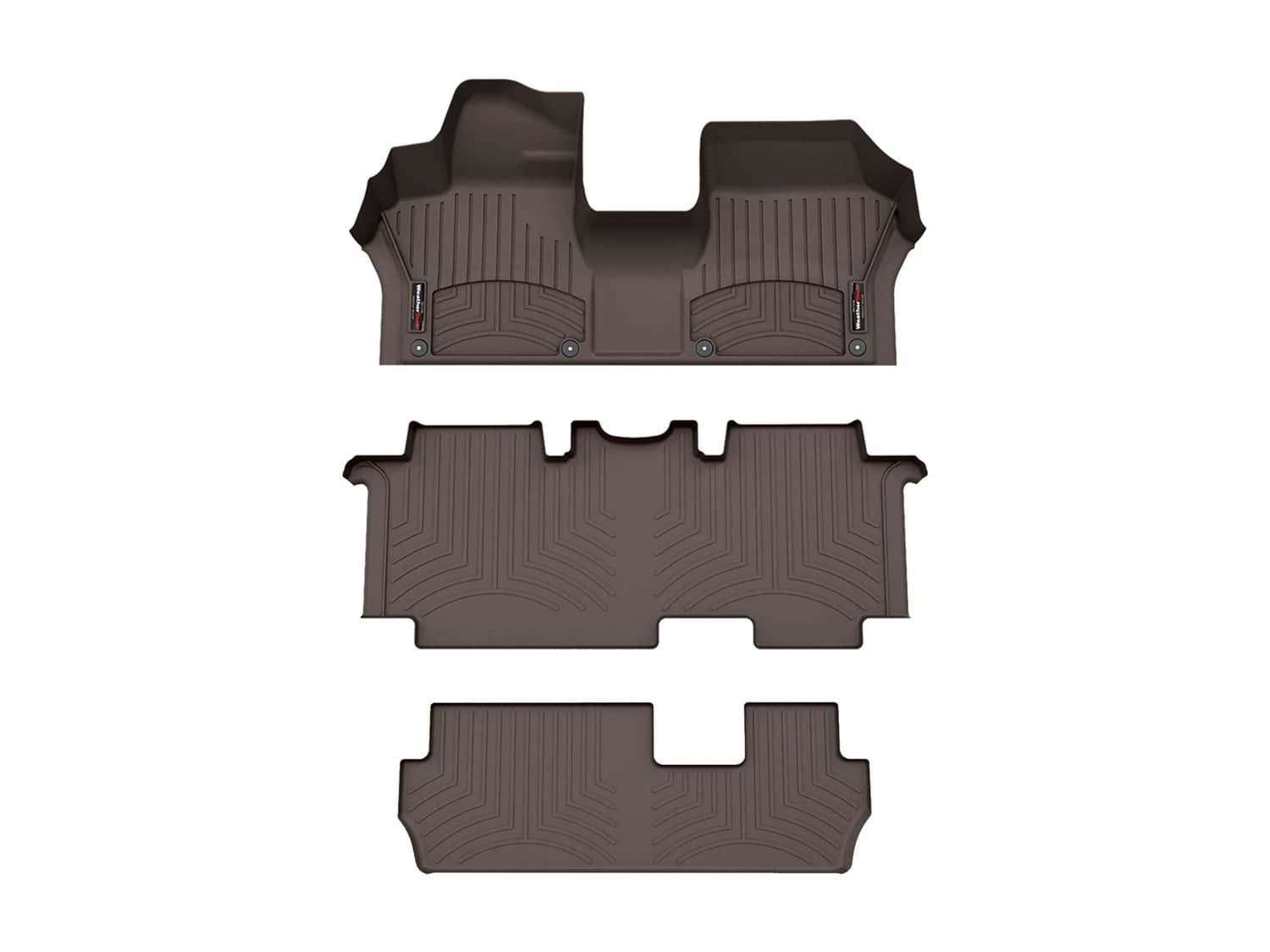 Weathertech - 471824-1-2-3 - Front Rear and Third Row - Floor Mat Set
