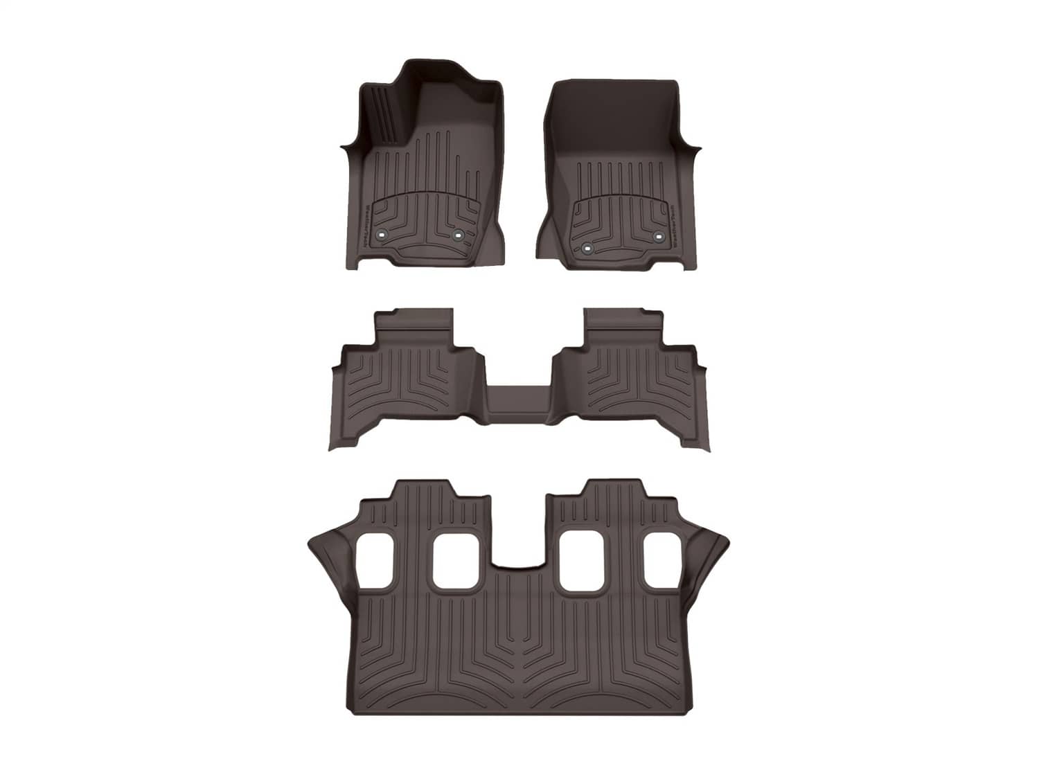 Weathertech - 471874-1-2-4IM - Front Rear and Third Row - Floor Mat Set