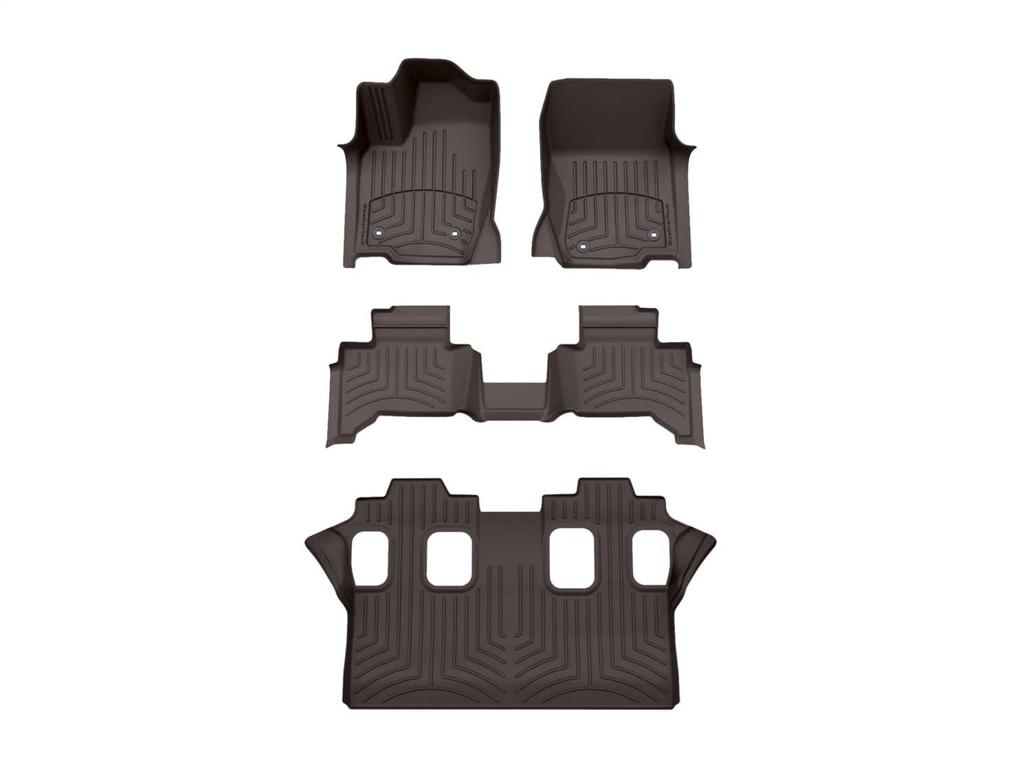 Weathertech - 471874-1-2-5IM - Front Rear and Third Row - Floor Mat Set