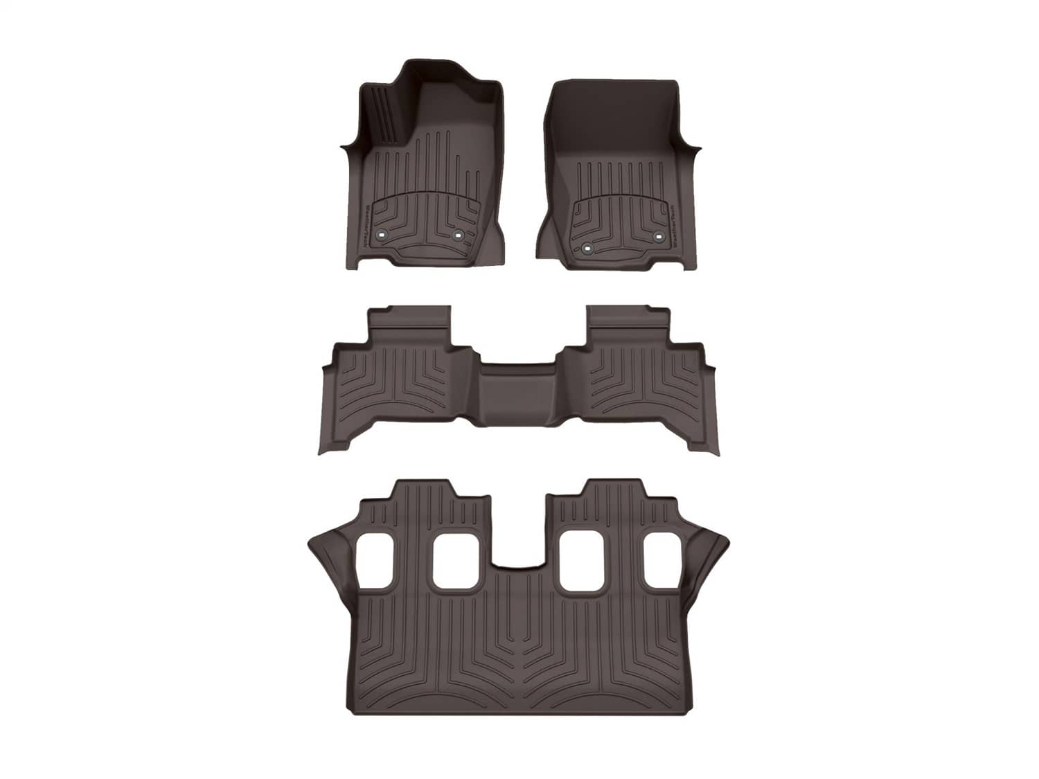 Weathertech - 471874-1-3-4IM - Front Rear and Third Row - Floor Mat Set