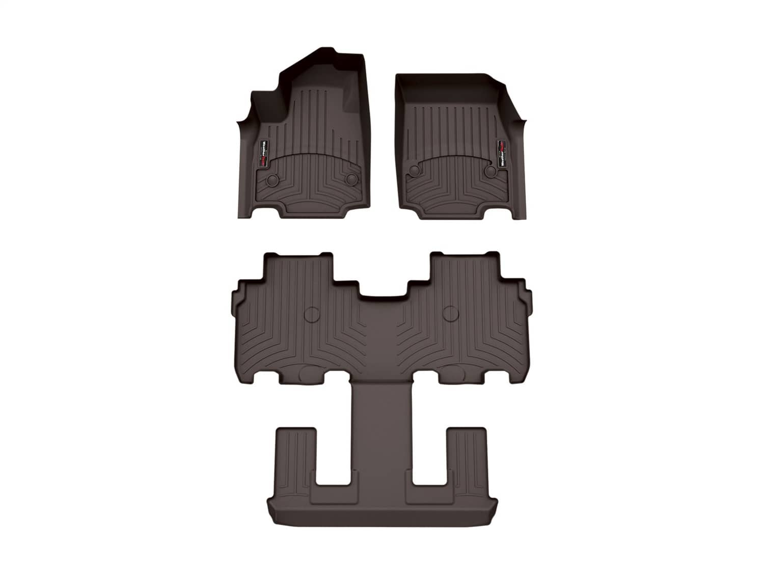 Weathertech - 471951-1-4 - Front Rear and Third Row - Floor Mat Set