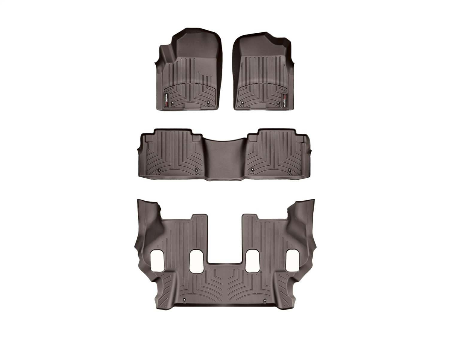 Weathertech - 47336-1-2-3 - Front Rear and Third Row - Floor Mat Set