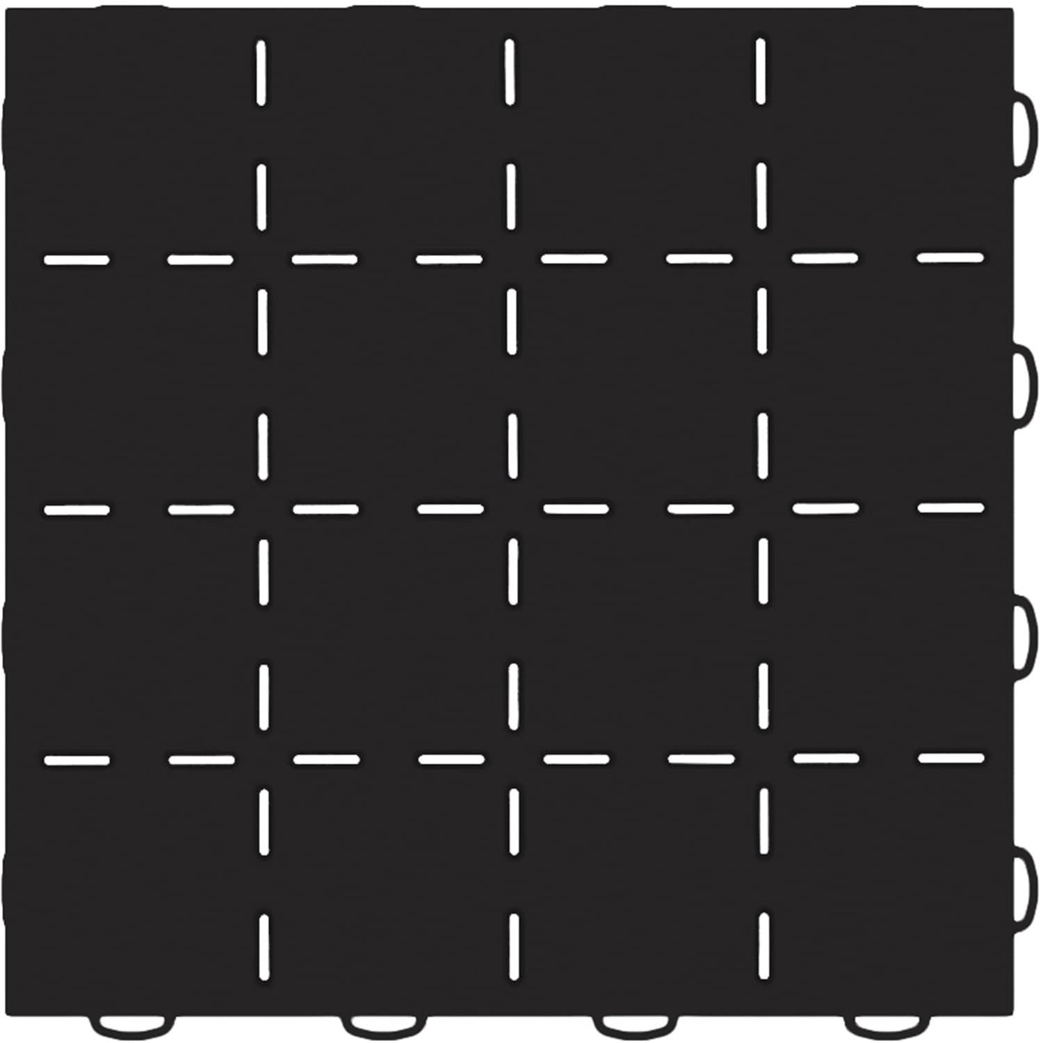 Weathertech - 51T1212SS BK - Interlocking Garage Floor Tiles