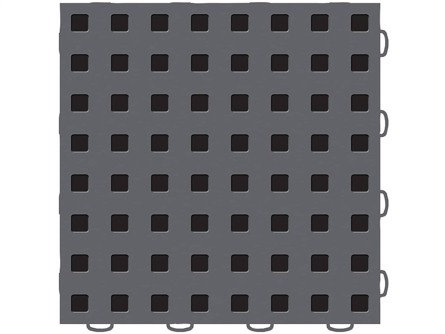 Weathertech - 51T312LL DG-BK - Interlocking Garage Floor Tiles