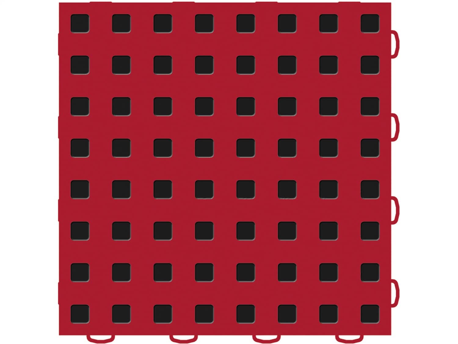 Weathertech - 51T312LL RD-BK - Interlocking Garage Floor Tiles