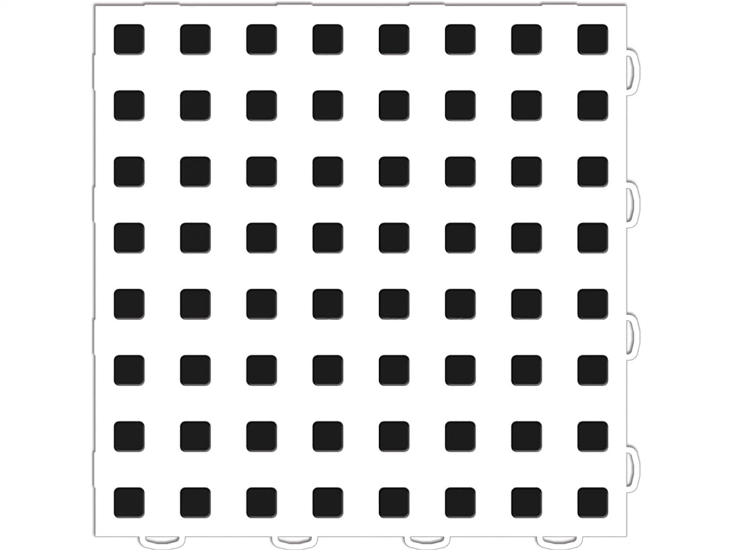 Weathertech - 51T1212 WH-BK - Interlocking Garage Floor Tiles