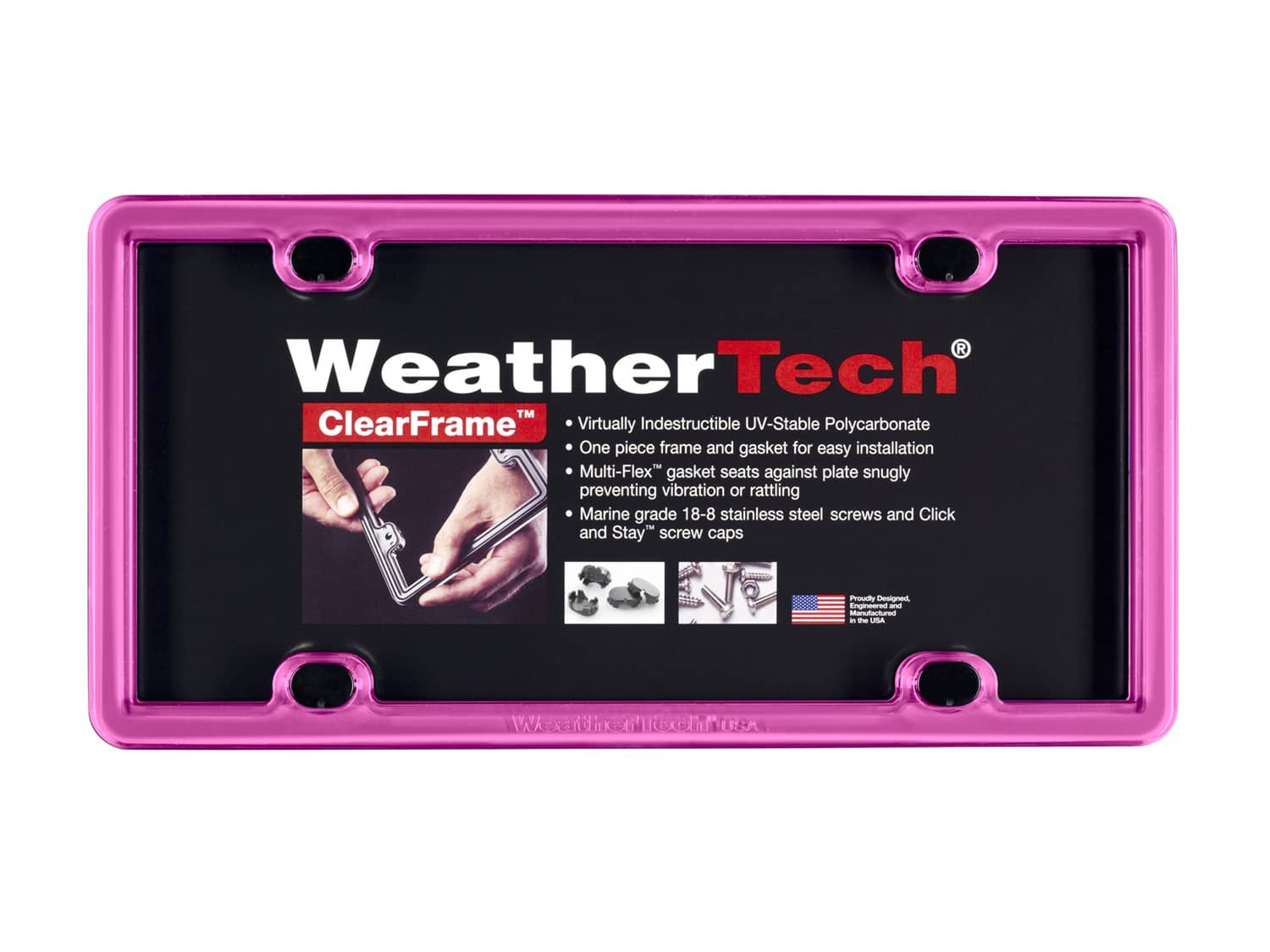 Weathertech - 8ALPCF3 - License Plate Frame