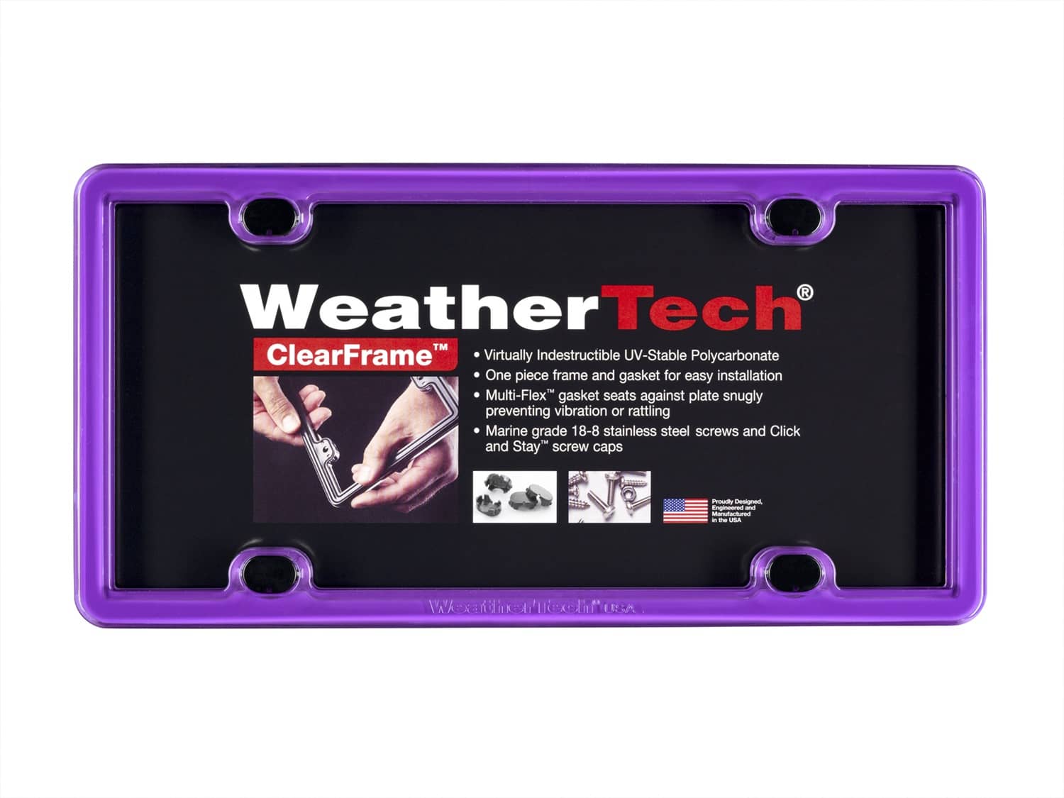 Weathertech - 8ALPCF5 - License Plate Frame
