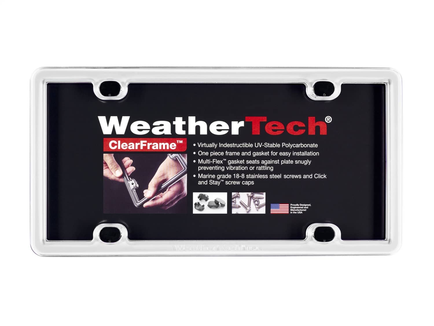 Weathertech - 8ALPCF8 - License Plate Frame