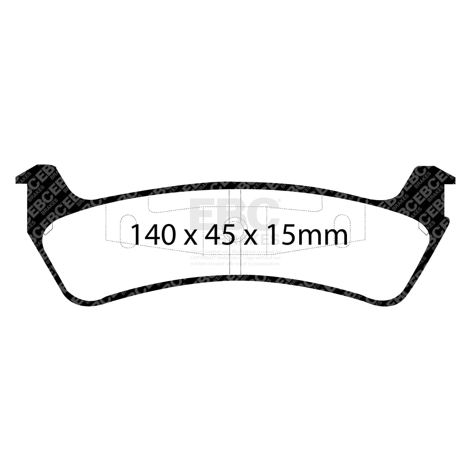 EBC Brakes - DP41201R - Disc Brake Pad