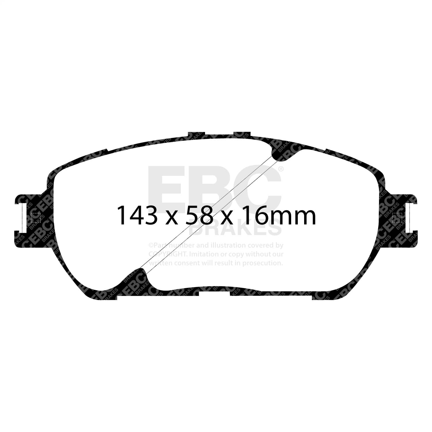EBC Brakes - DP41674R - Disc Brake Pad