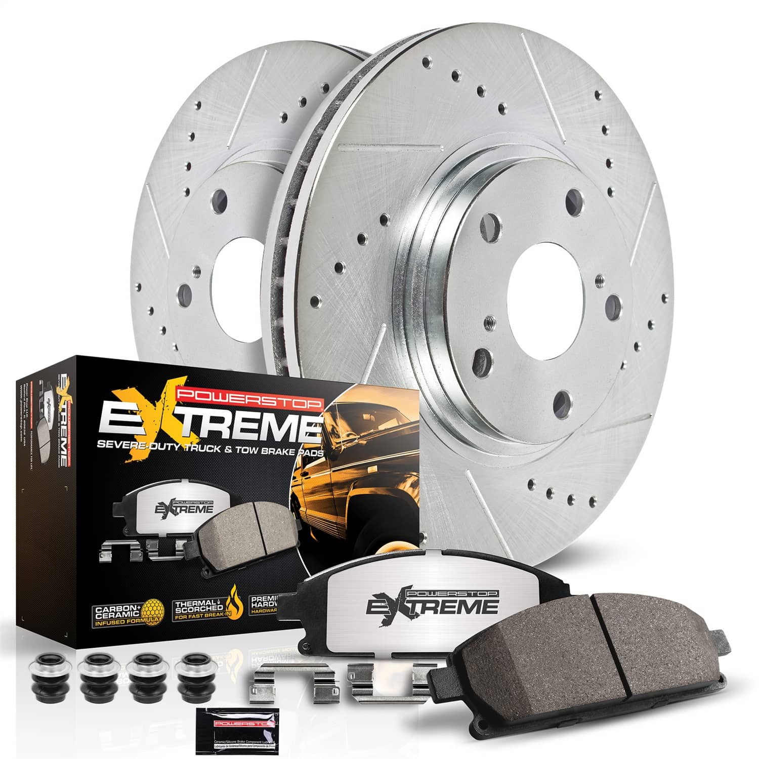 Power Stop - K9302-36 - Rear - Disc Brake Pad and Rotor Kit