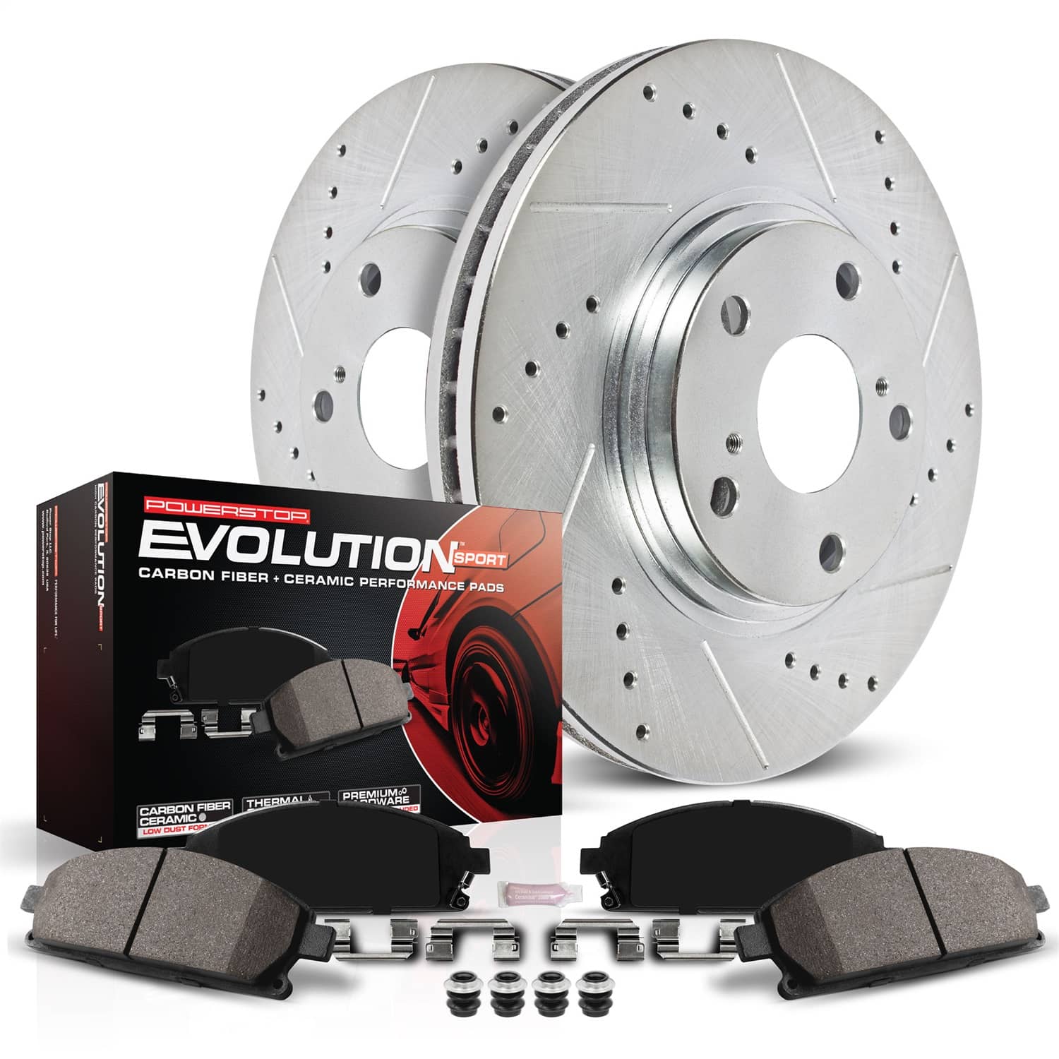 Power Stop - K9293 - Front - Disc Brake Pad and Rotor Kit
