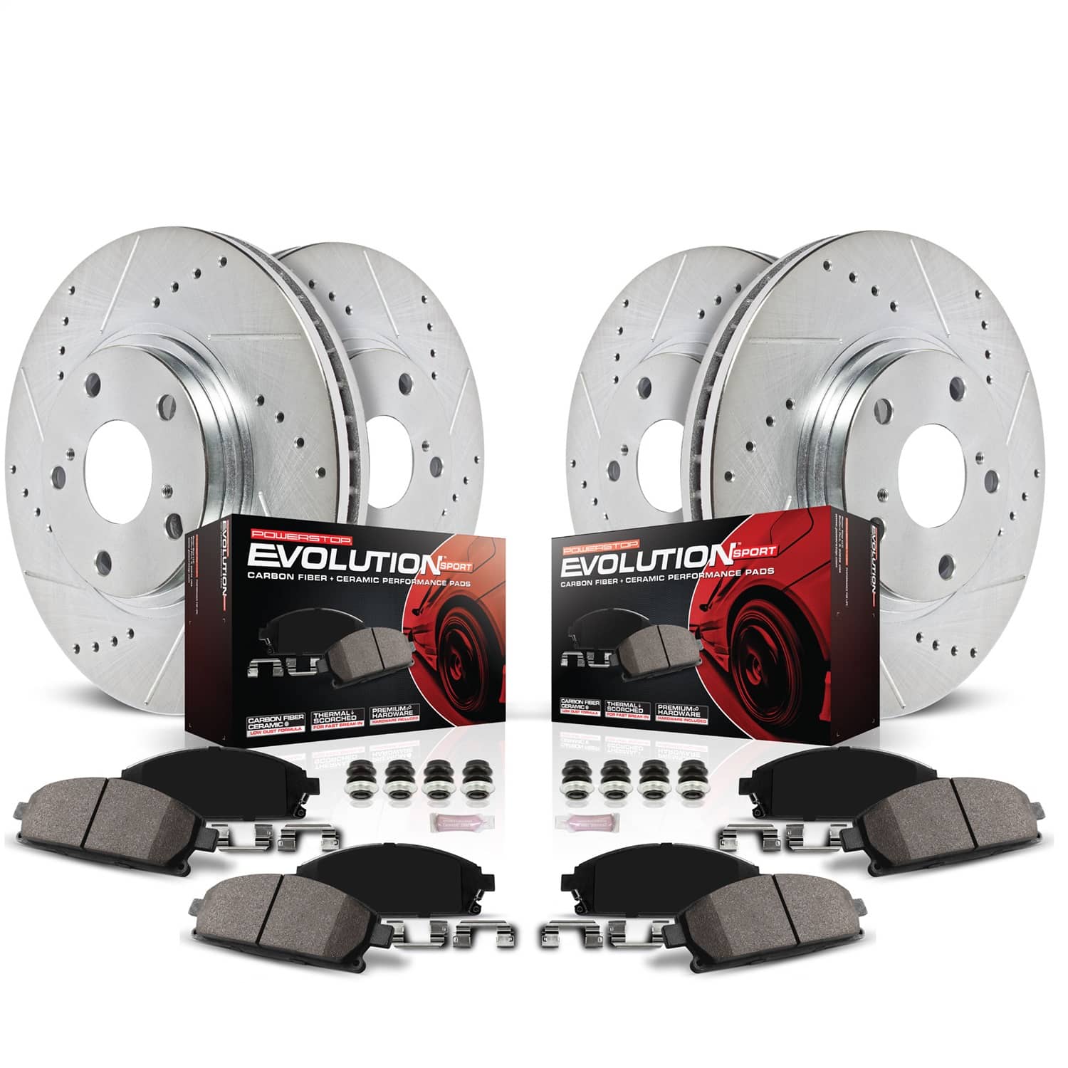 Power Stop - K9310 - Front and Rear - Disc Brake Pad and Rotor Kit