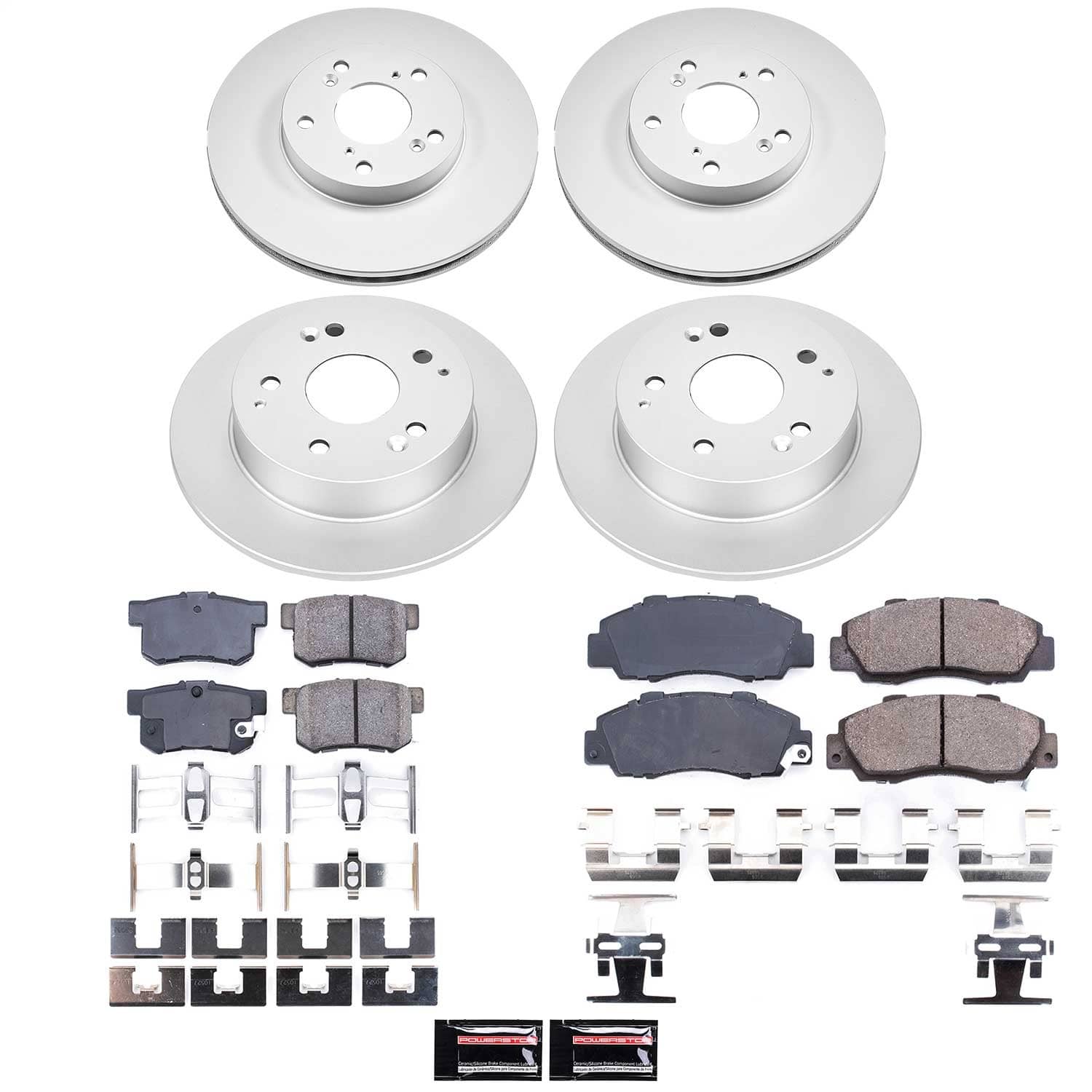 Power Stop - CRK1042 - Front and Rear - Disc Brake Pad and Rotor Kit