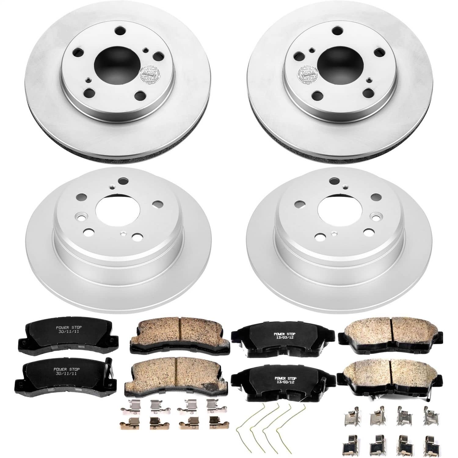 Power Stop - CRK1053 - Front and Rear - Disc Brake Pad and Rotor Kit
