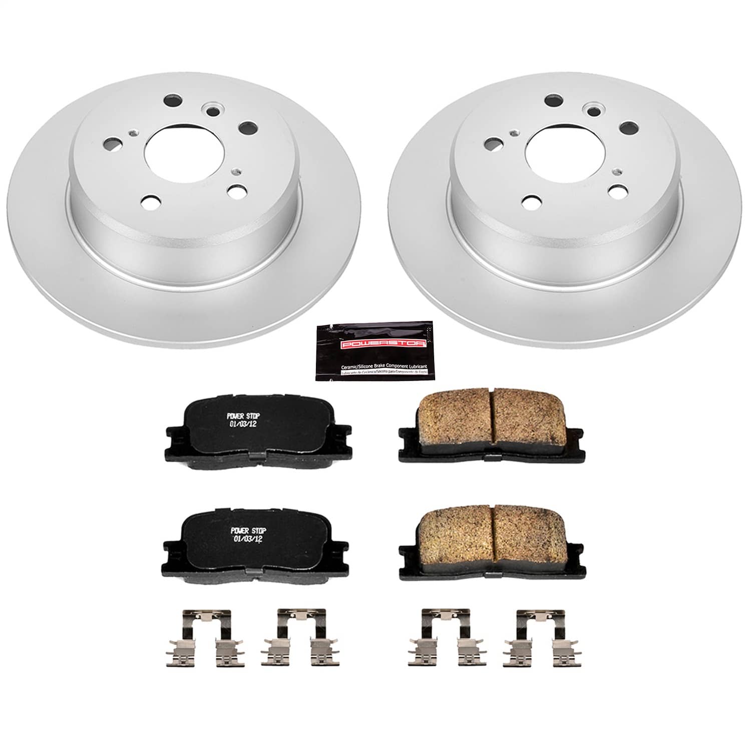 Power Stop - CRK1069 - Rear - Disc Brake Pad and Rotor Kit