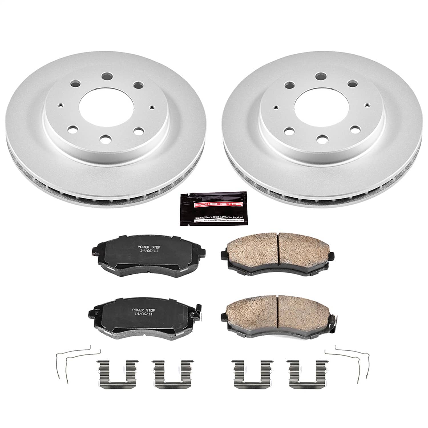 Power Stop - CRK1087 - Front - Disc Brake Pad and Rotor Kit