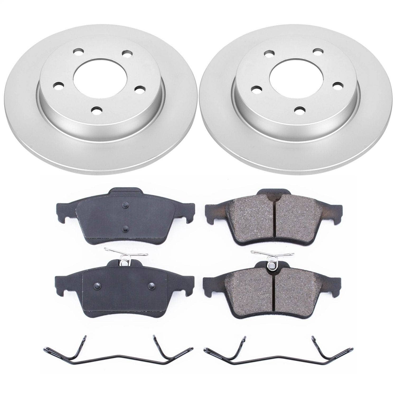 Power Stop - CRK123 - Rear - Disc Brake Pad and Rotor Kit