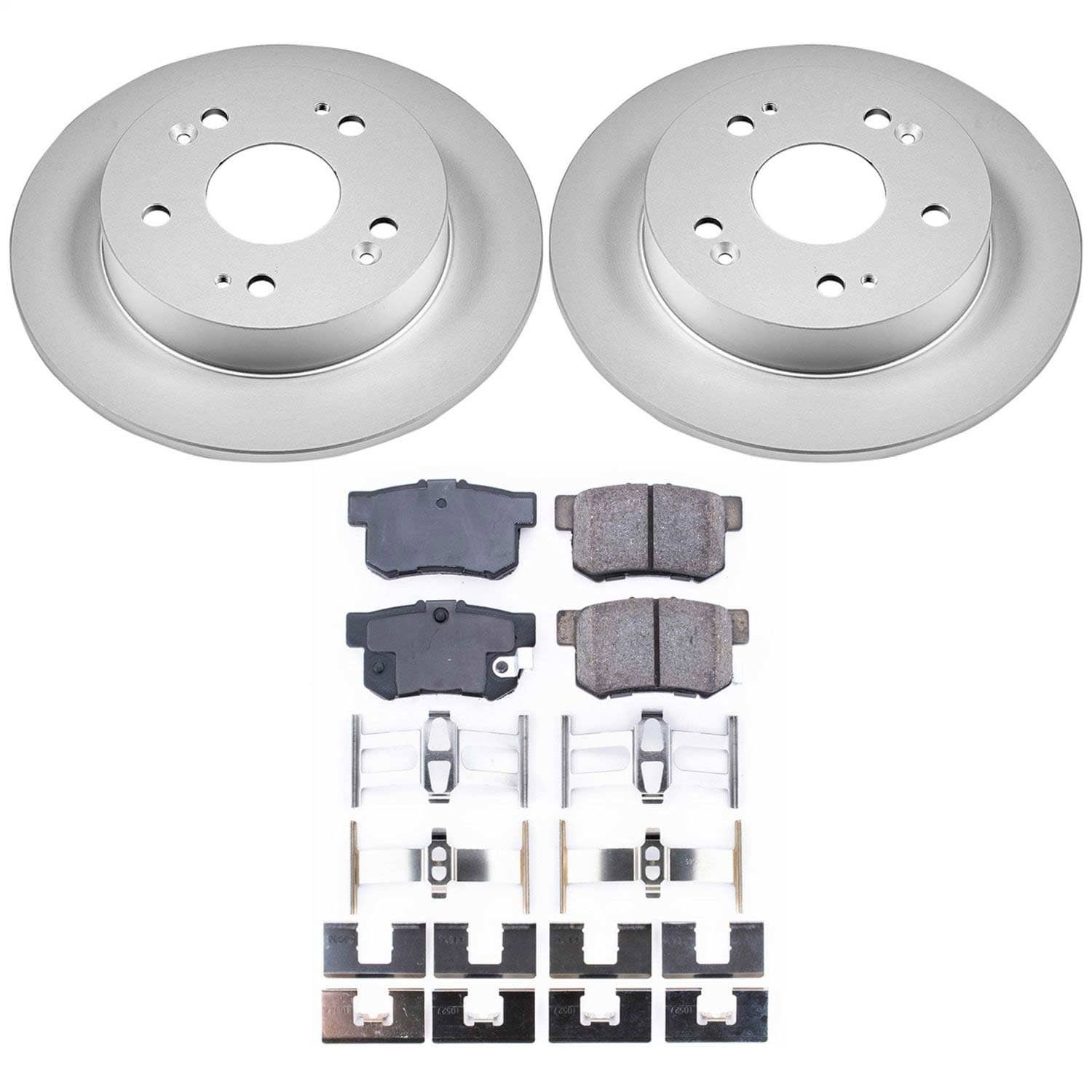 Power Stop - CRK1243 - Rear - Disc Brake Pad and Rotor Kit