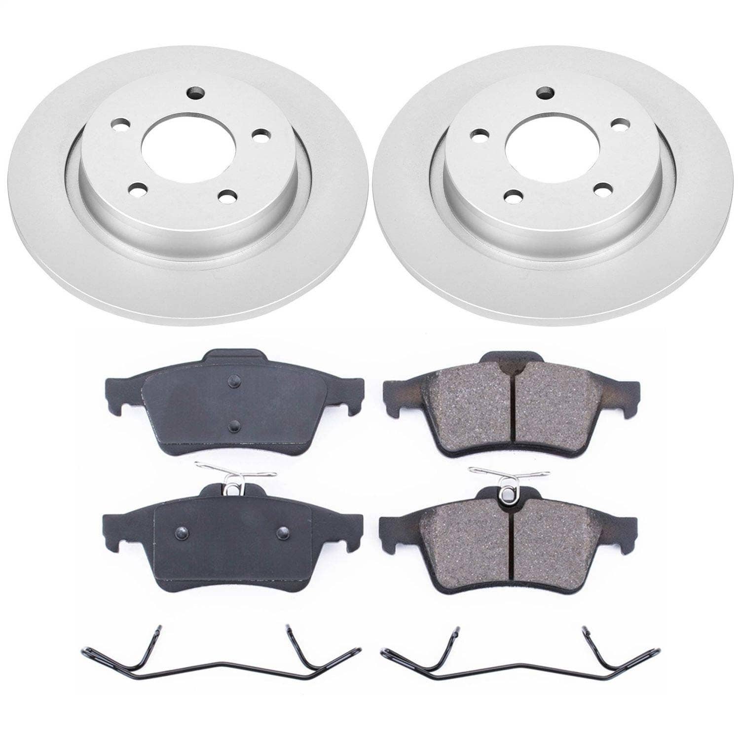 Power Stop - CRK129 - Rear - Disc Brake Pad and Rotor Kit