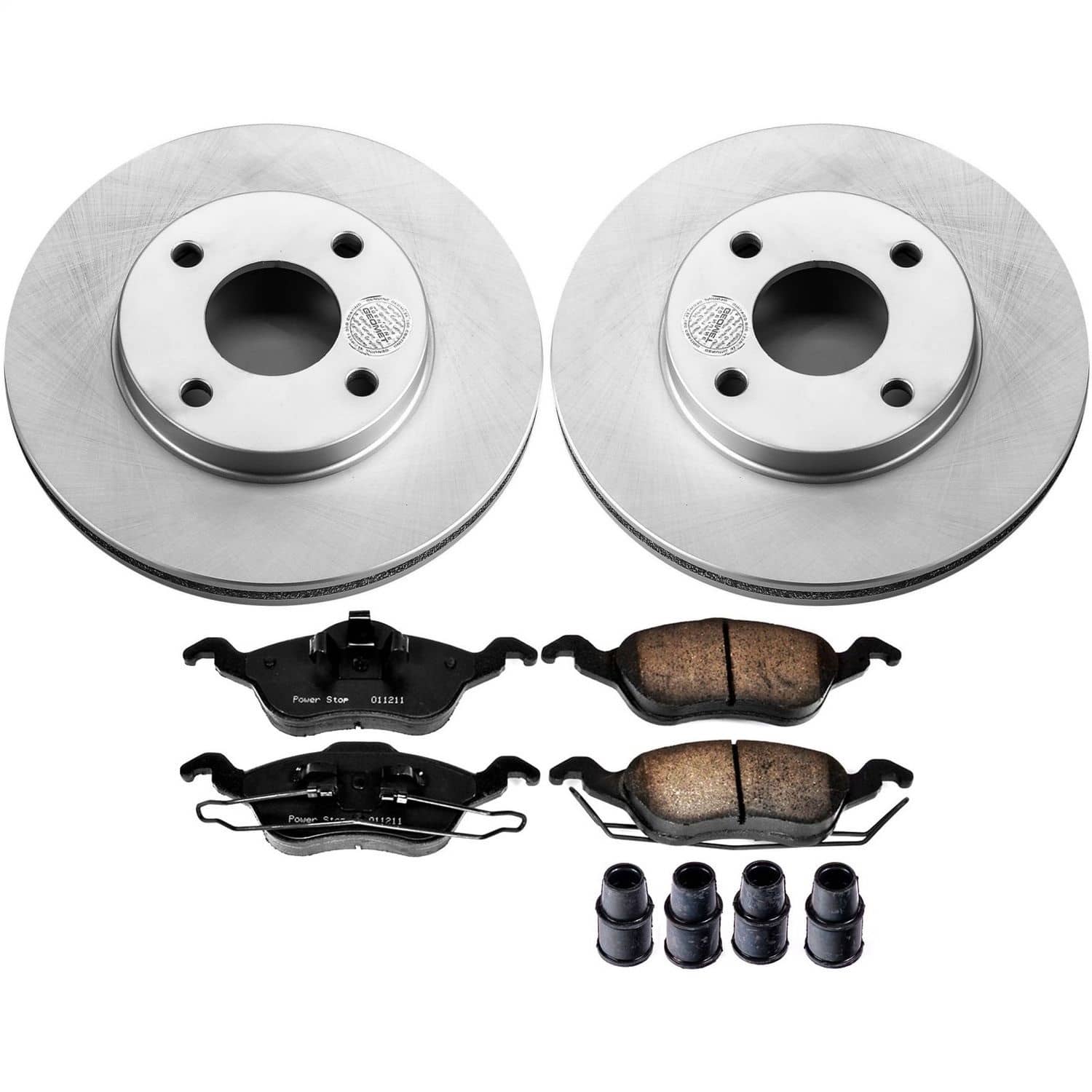 Power Stop - CRK1358 - Front - Disc Brake Pad and Rotor Kit