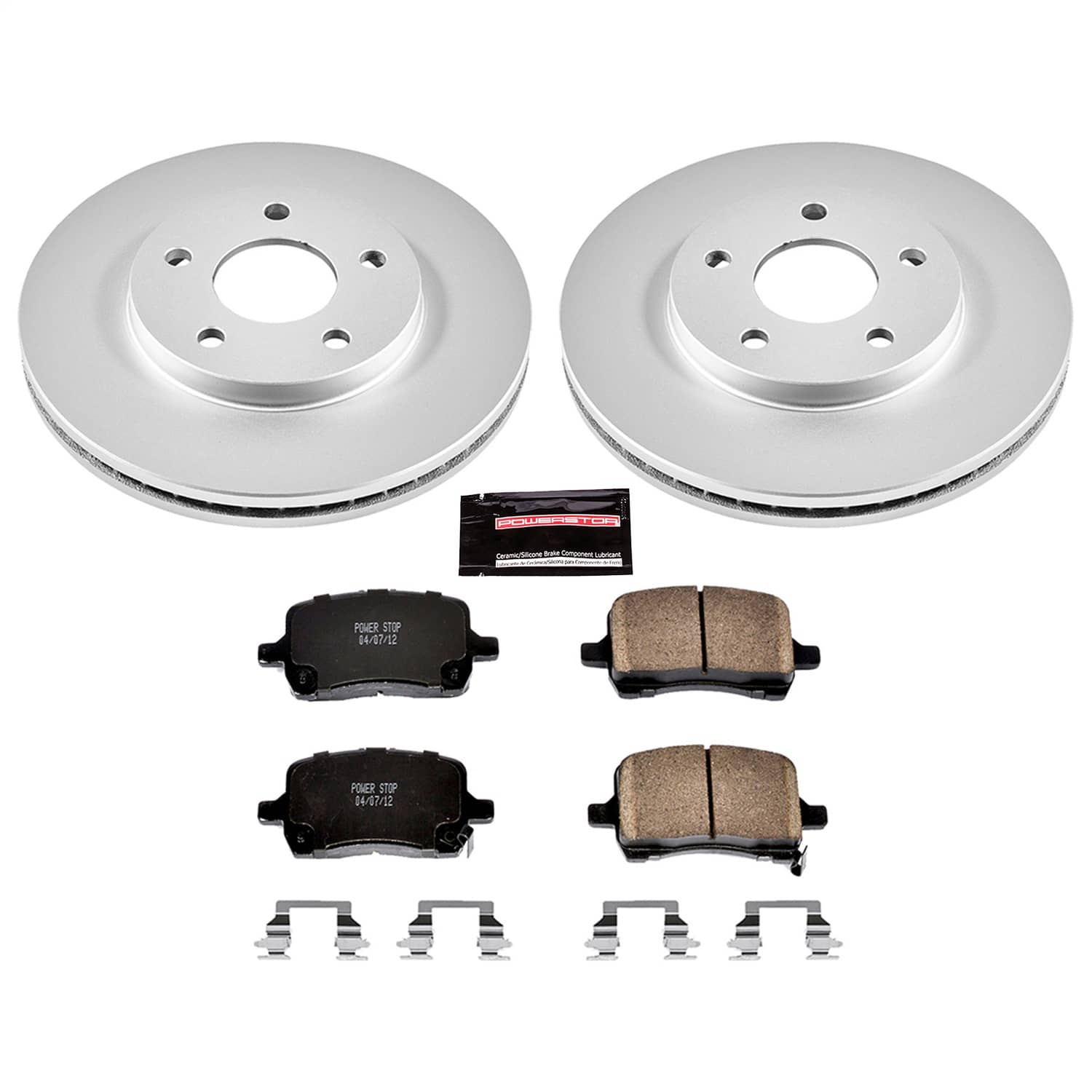 Power Stop - CRK1448 - Front - Disc Brake Pad and Rotor Kit
