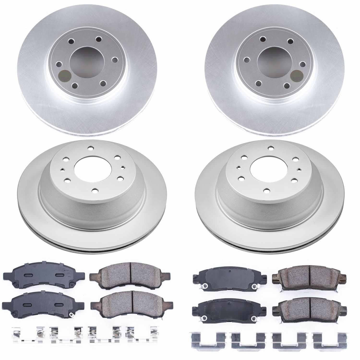 Power Stop - CRK1454 - Front and Rear - Disc Brake Pad and Rotor Kit