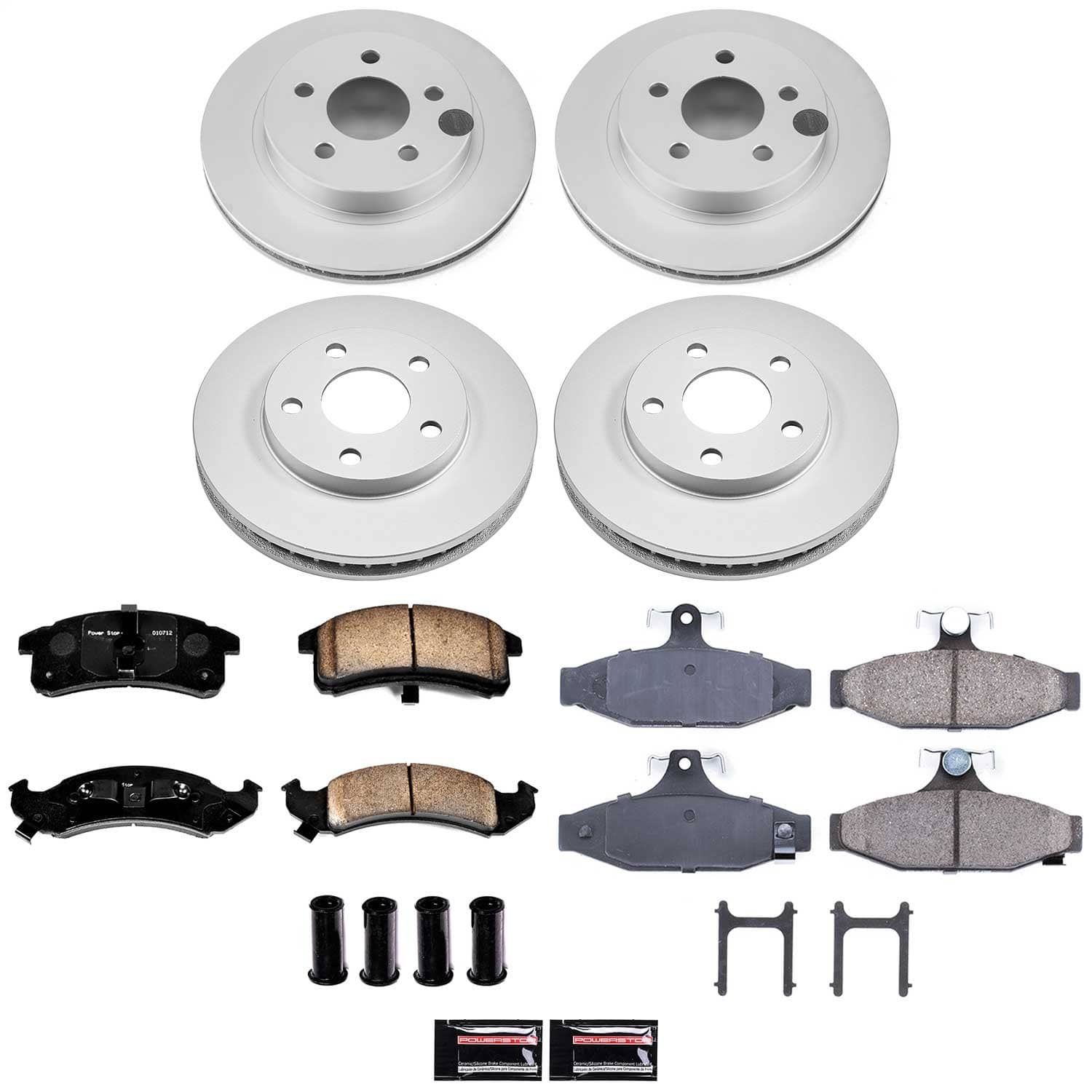Power Stop - CRK1535 - Front and Rear - Disc Brake Pad and Rotor Kit