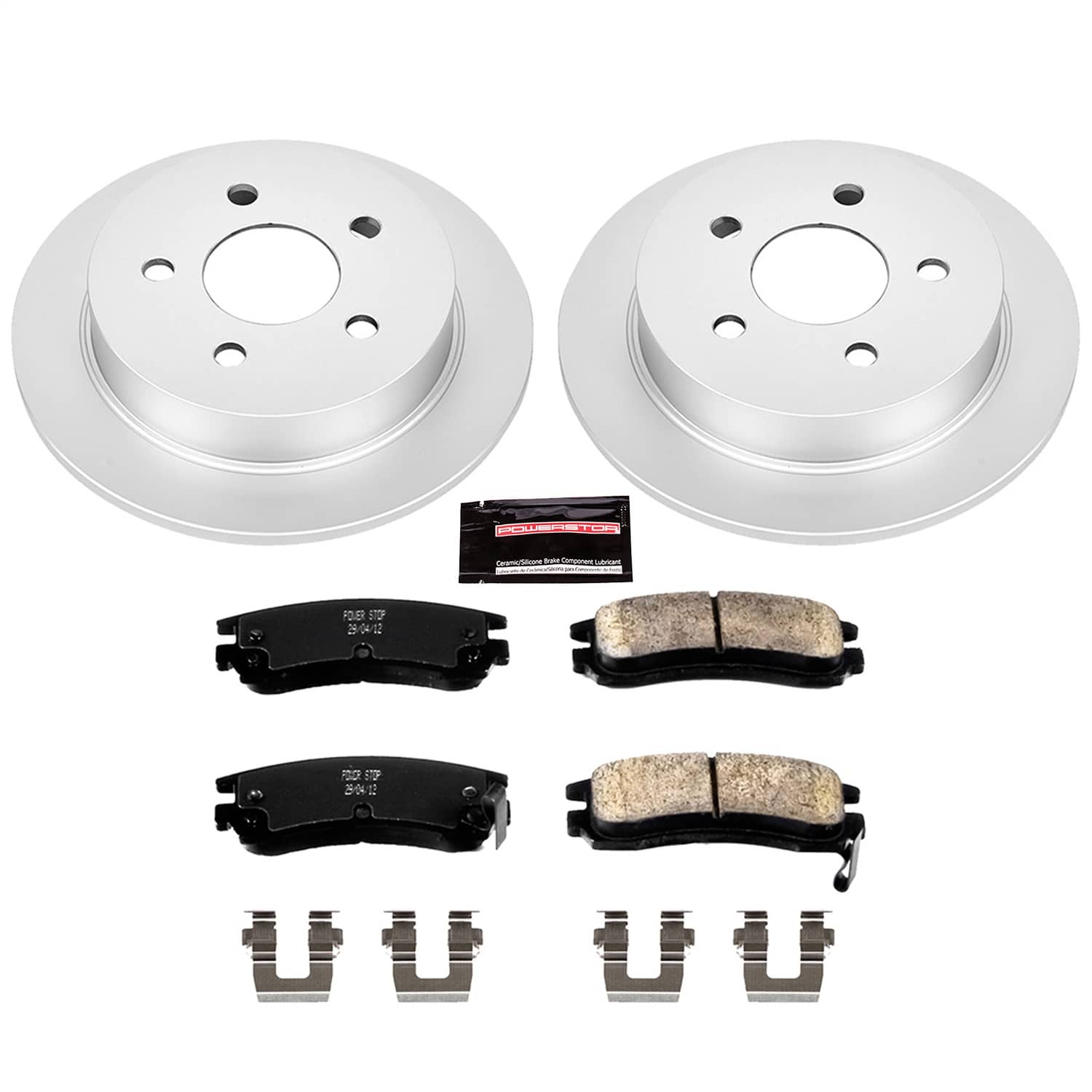 Power Stop - CRK1558 - Rear - Disc Brake Pad and Rotor Kit