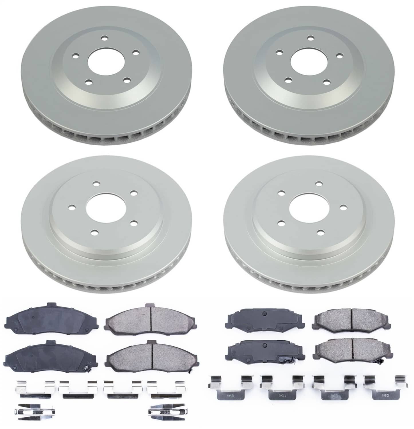 Power Stop - CRK1560 - Front and Rear - Disc Brake Pad and Rotor Kit