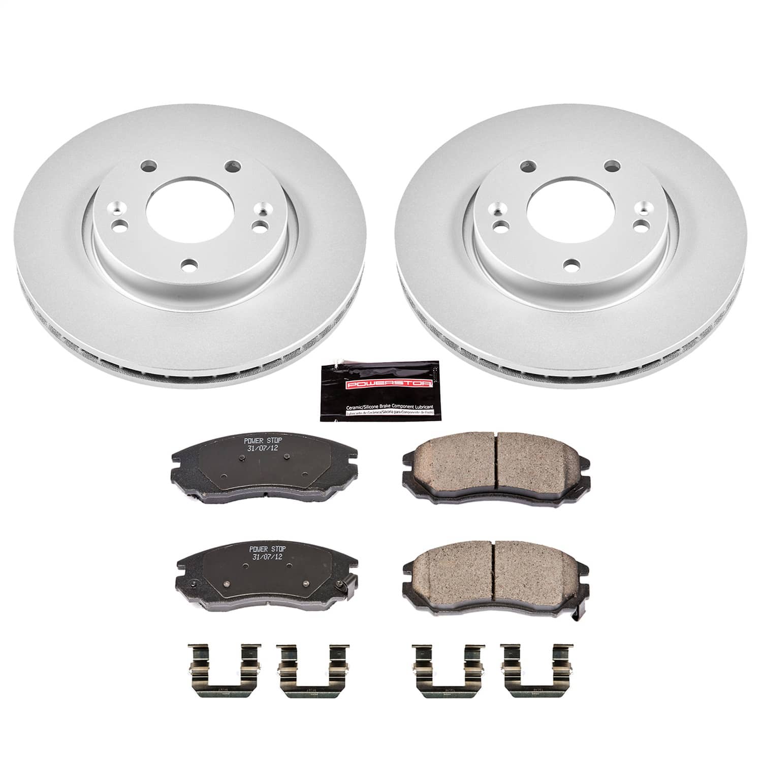 Power Stop - CRK163 - Front - Disc Brake Pad and Rotor Kit