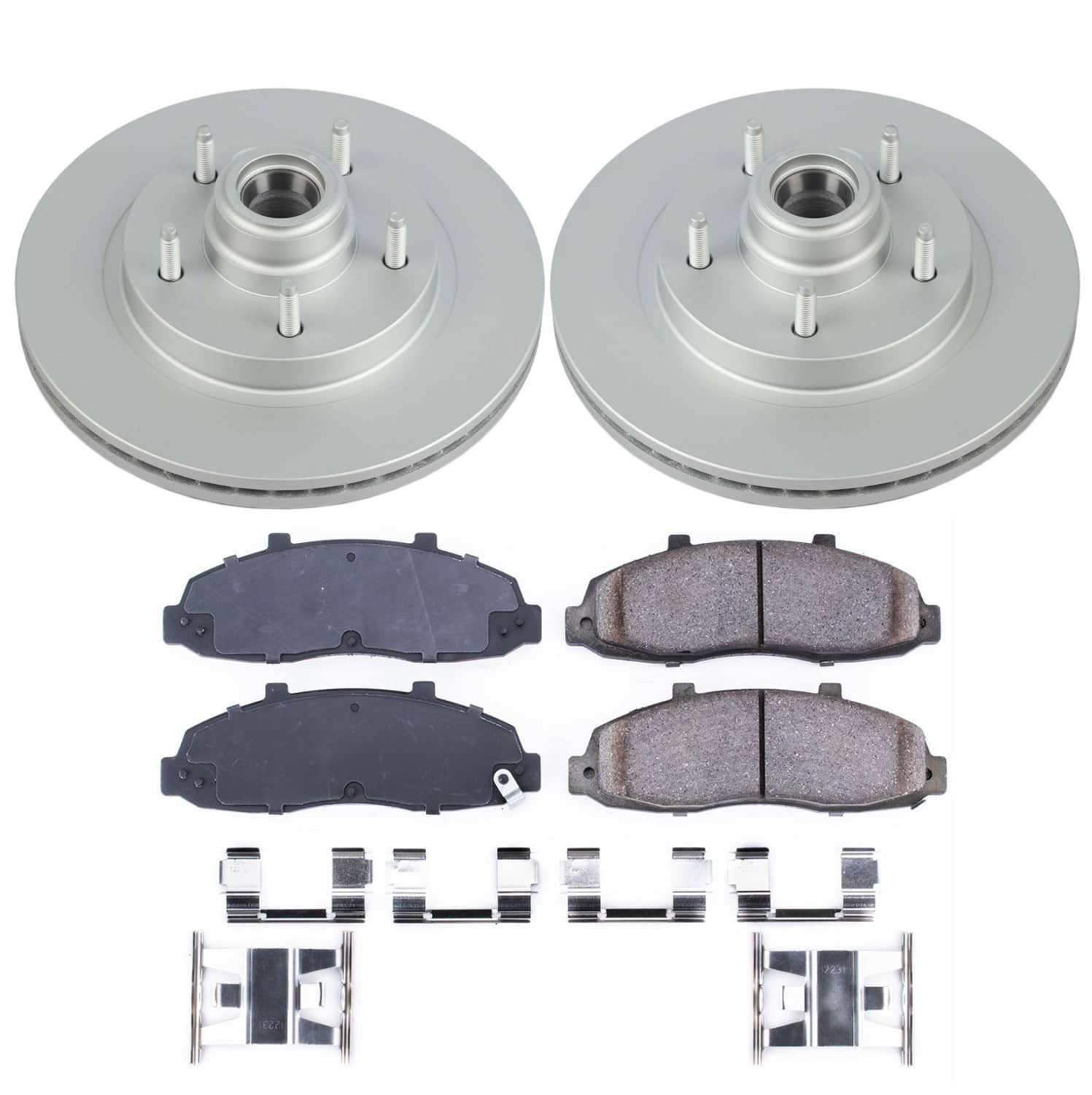 Power Stop - CRK1863 - Front - Disc Brake Pad and Rotor Kit