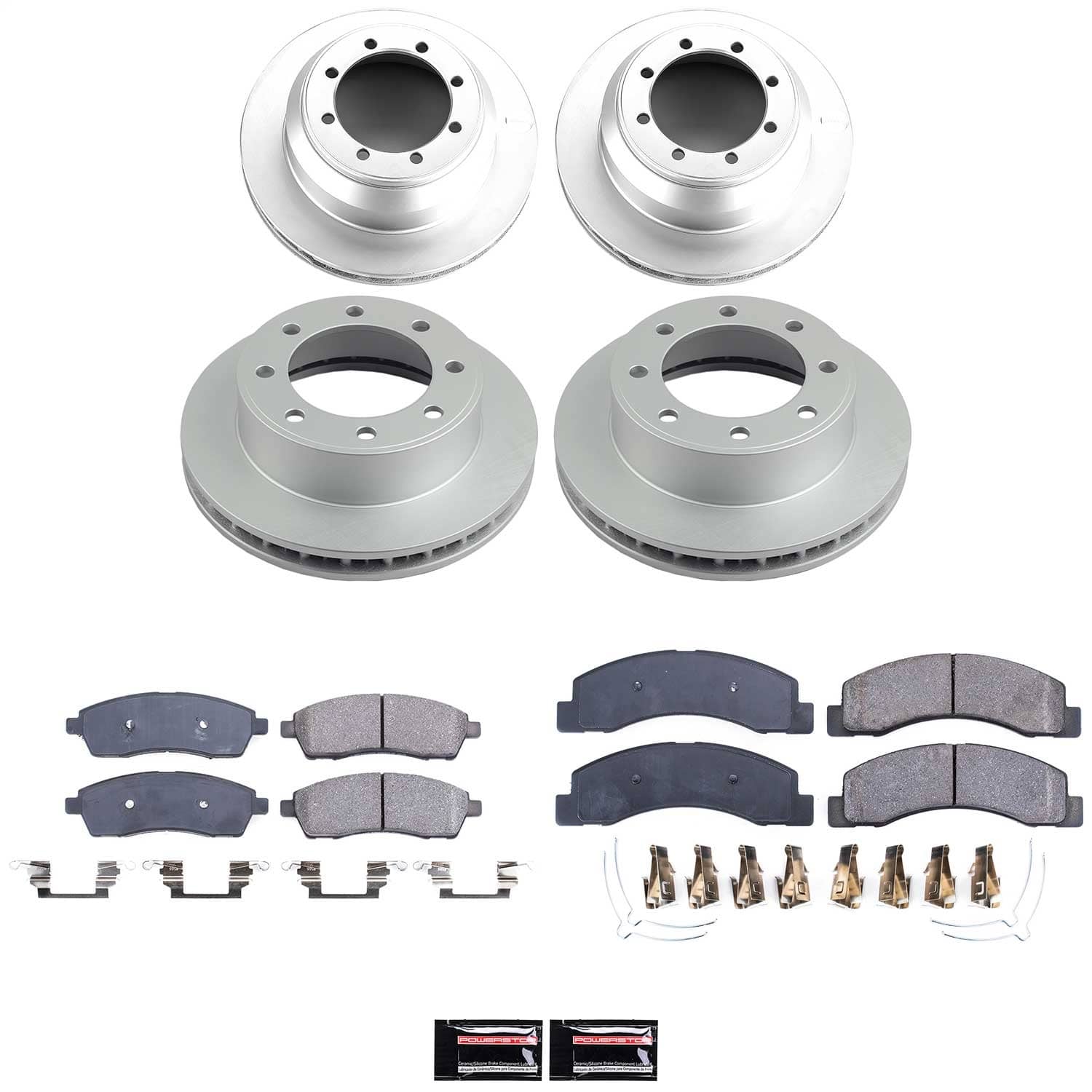 Power Stop - CRK1907 - Front and Rear - Disc Brake Pad and Rotor Kit
