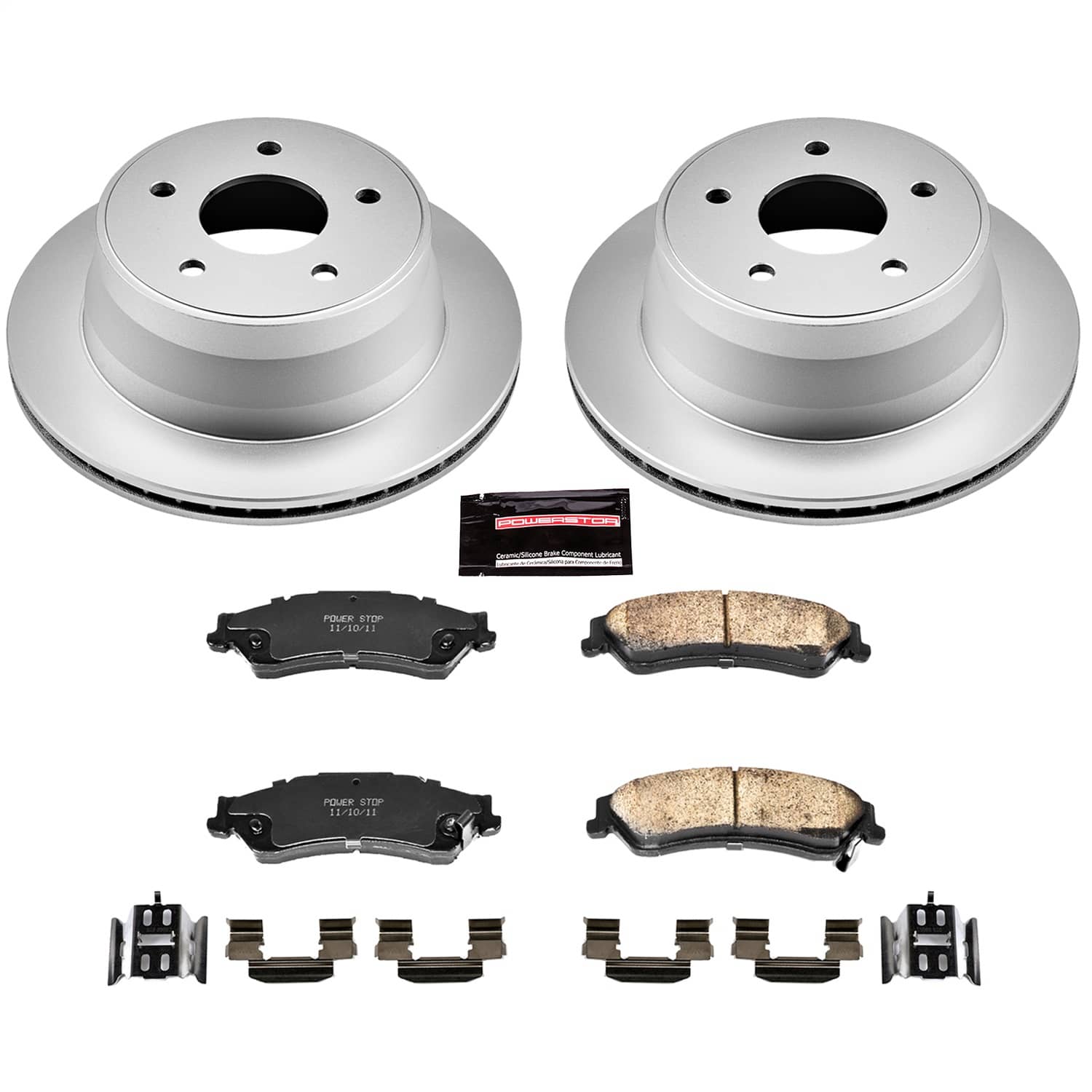 Power Stop - CRK2003 - Rear - Disc Brake Pad and Rotor Kit