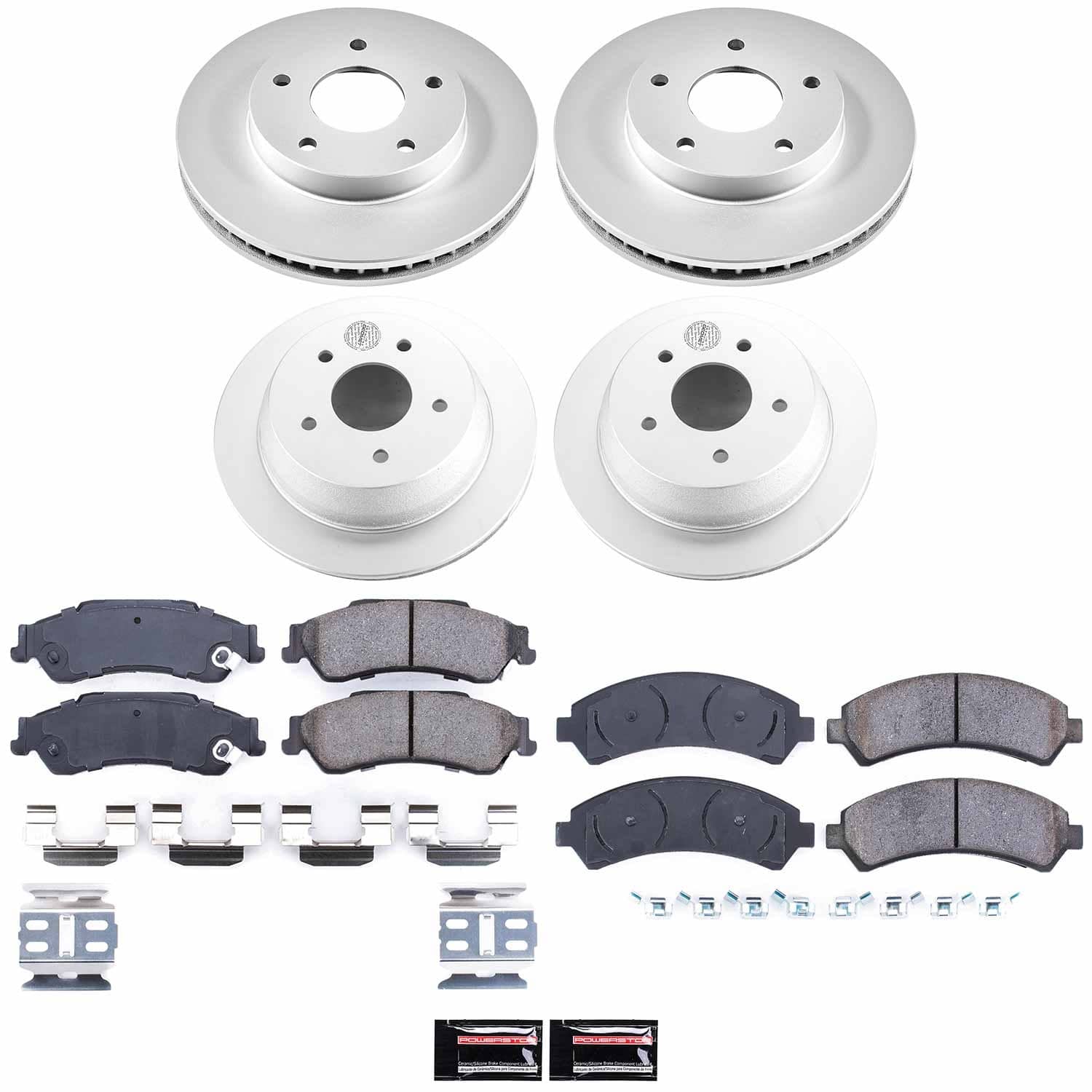 Power Stop - CRK2006 - Front and Rear - Disc Brake Pad and Rotor Kit