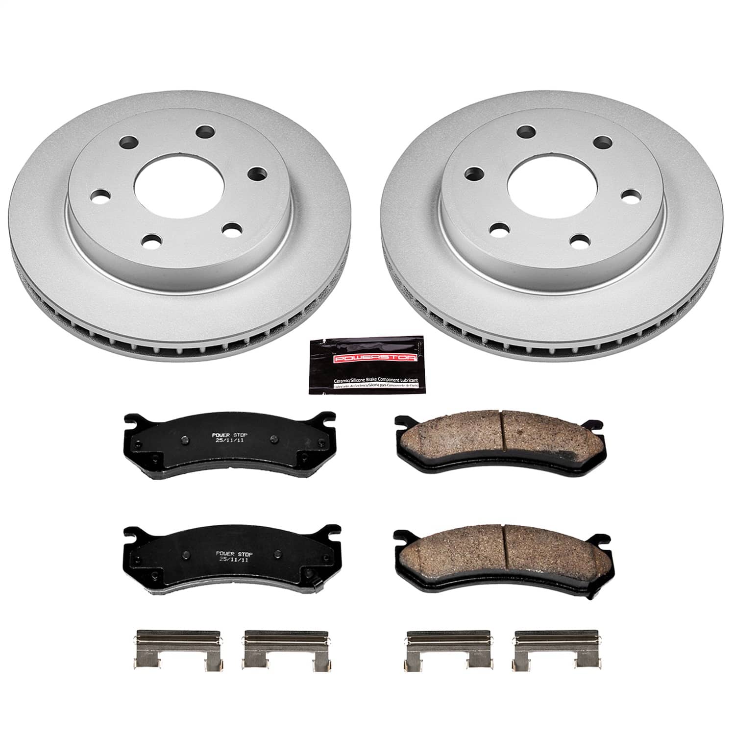 Power Stop - CRK2009 - Front - Disc Brake Pad and Rotor Kit
