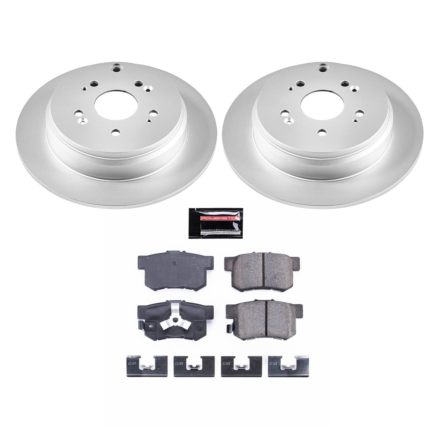 Power Stop - CRK206 - Rear - Disc Brake Pad and Rotor Kit