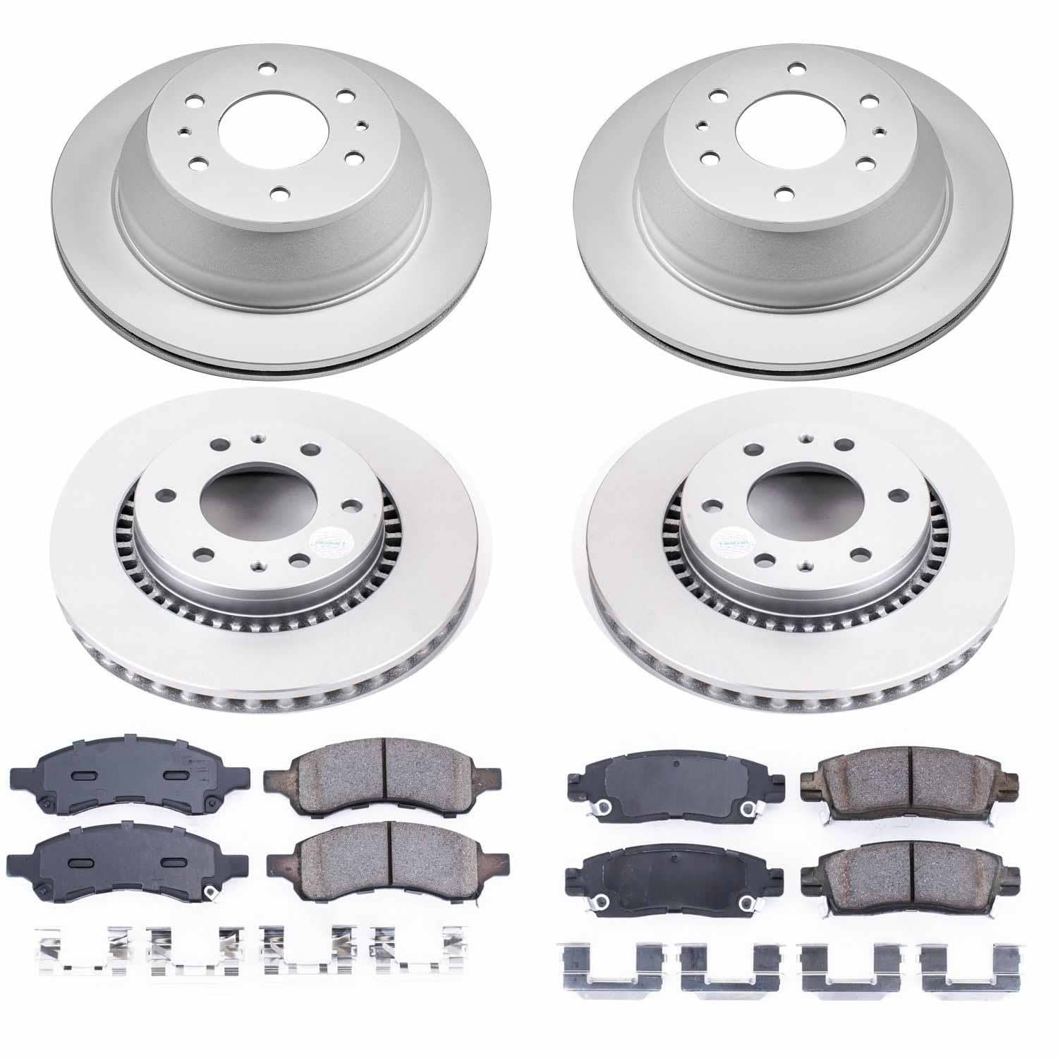 Power Stop - CRK2085 - Front and Rear - Disc Brake Pad and Rotor Kit