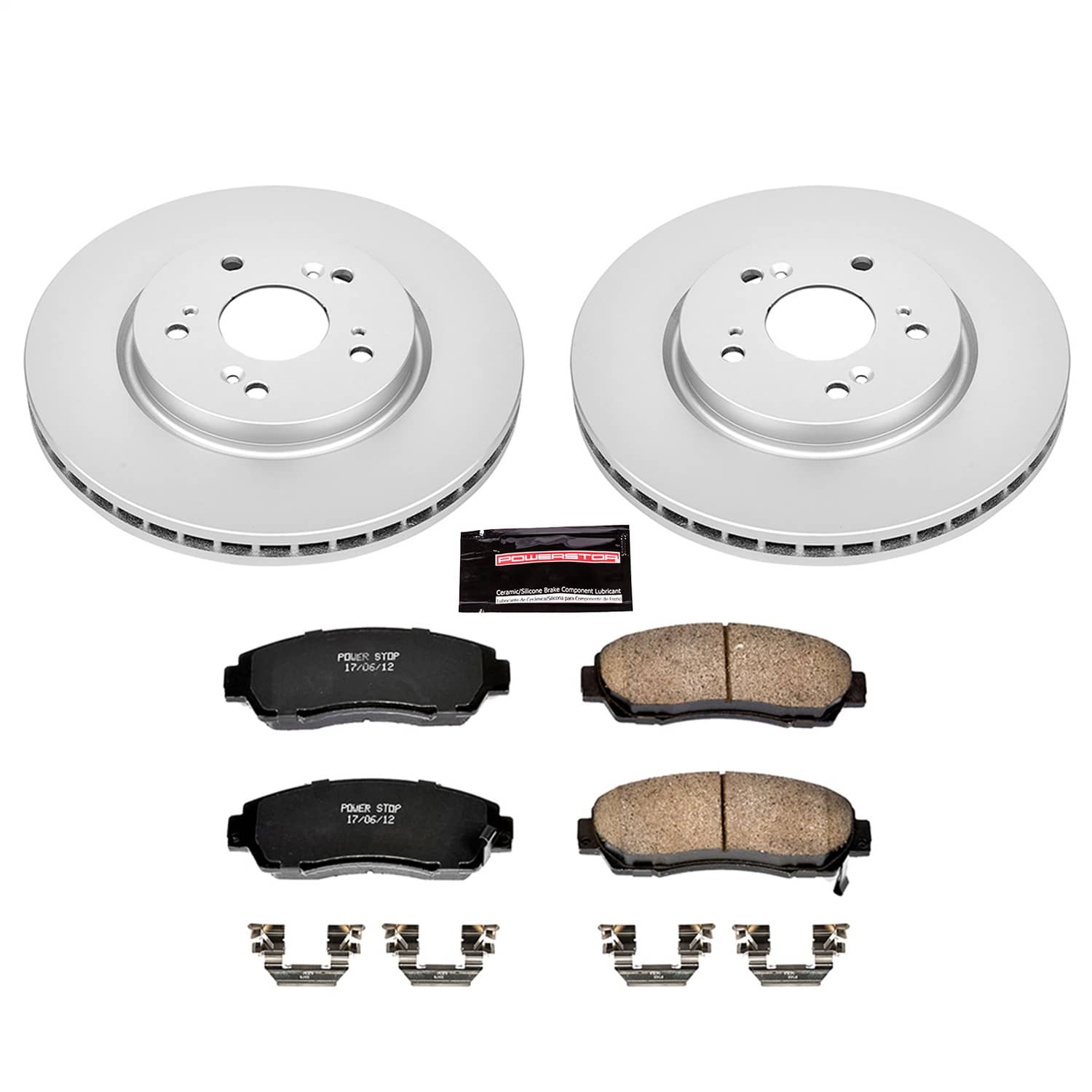 Power Stop - CRK228 - Front - Disc Brake Pad and Rotor Kit