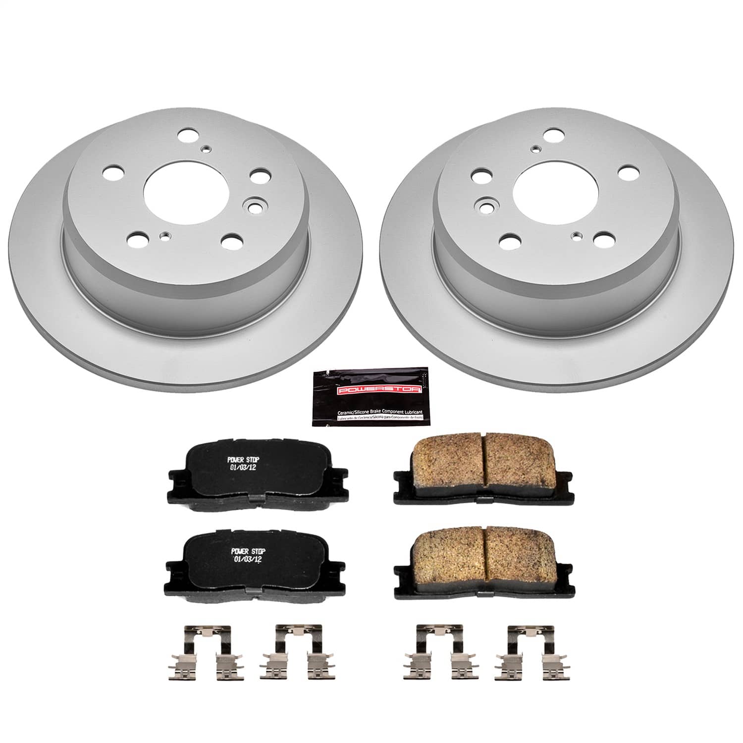 Power Stop - CRK2418 - Rear - Disc Brake Pad and Rotor Kit