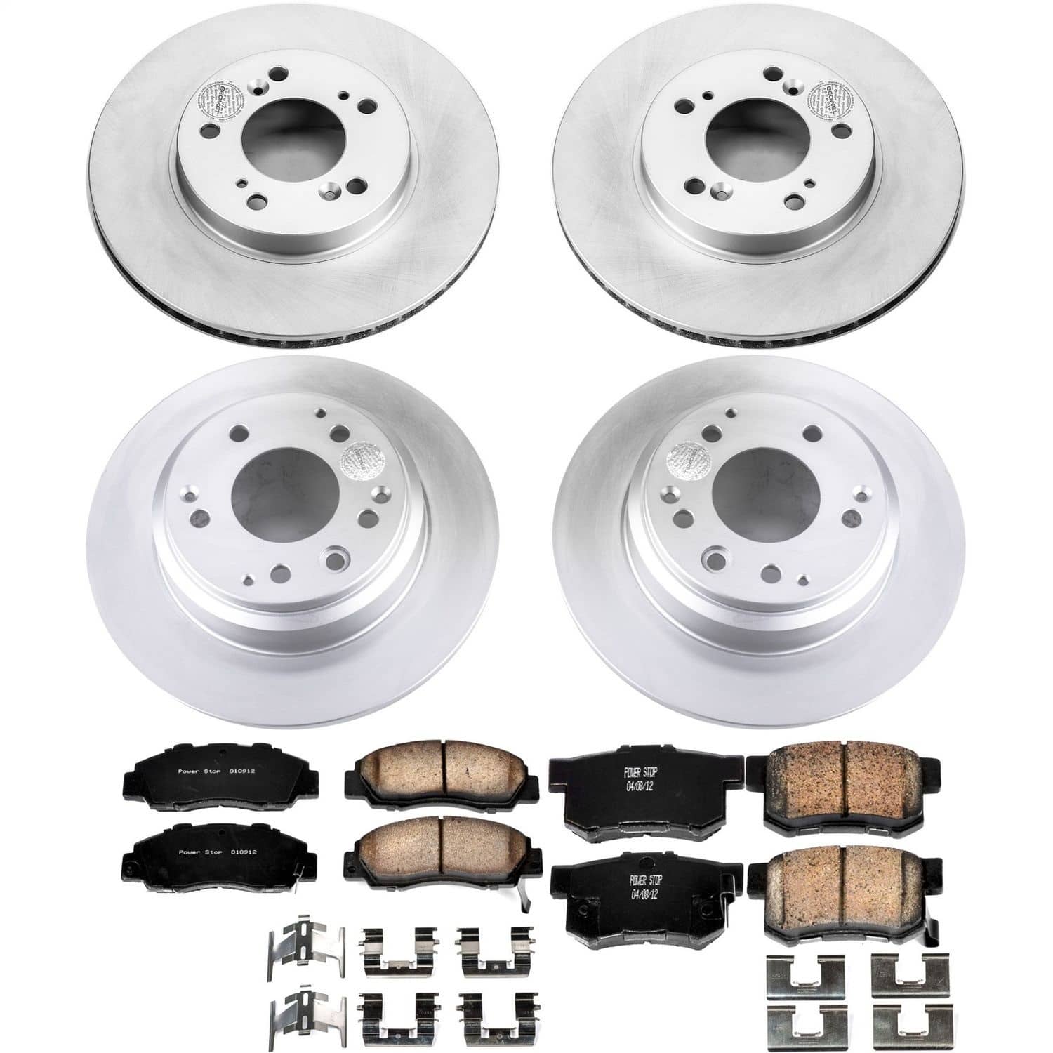 Power Stop - CRK2717 - Front and Rear - Disc Brake Pad and Rotor Kit